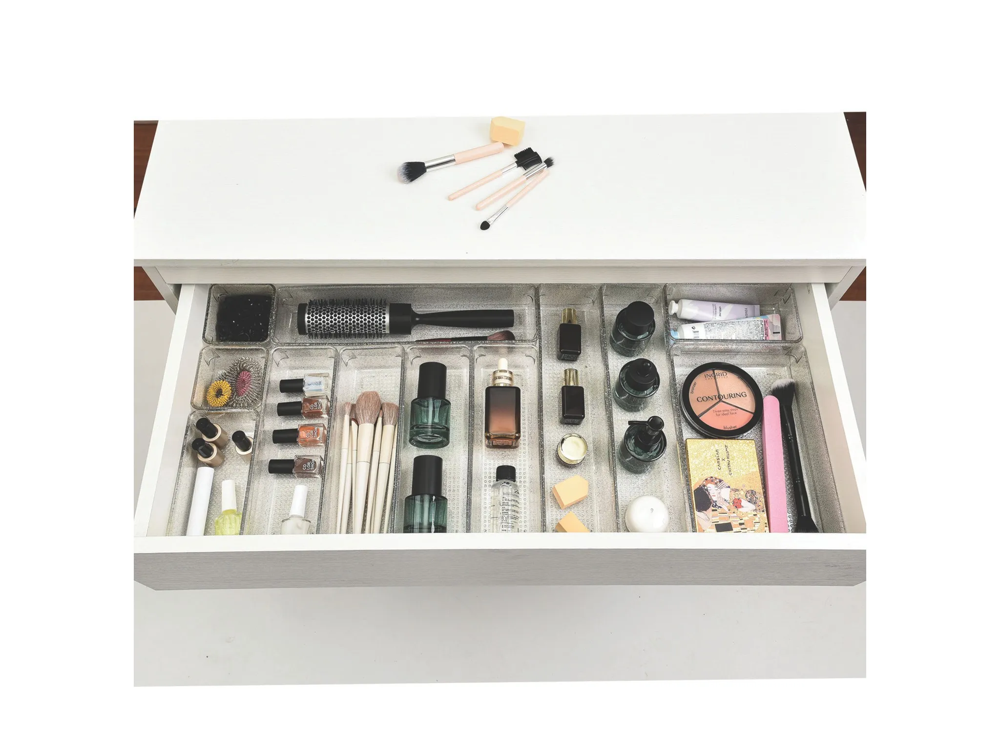 4PC Drawer Organizers - Storage Bins for Makeup, Kitchen & Office - Image 2