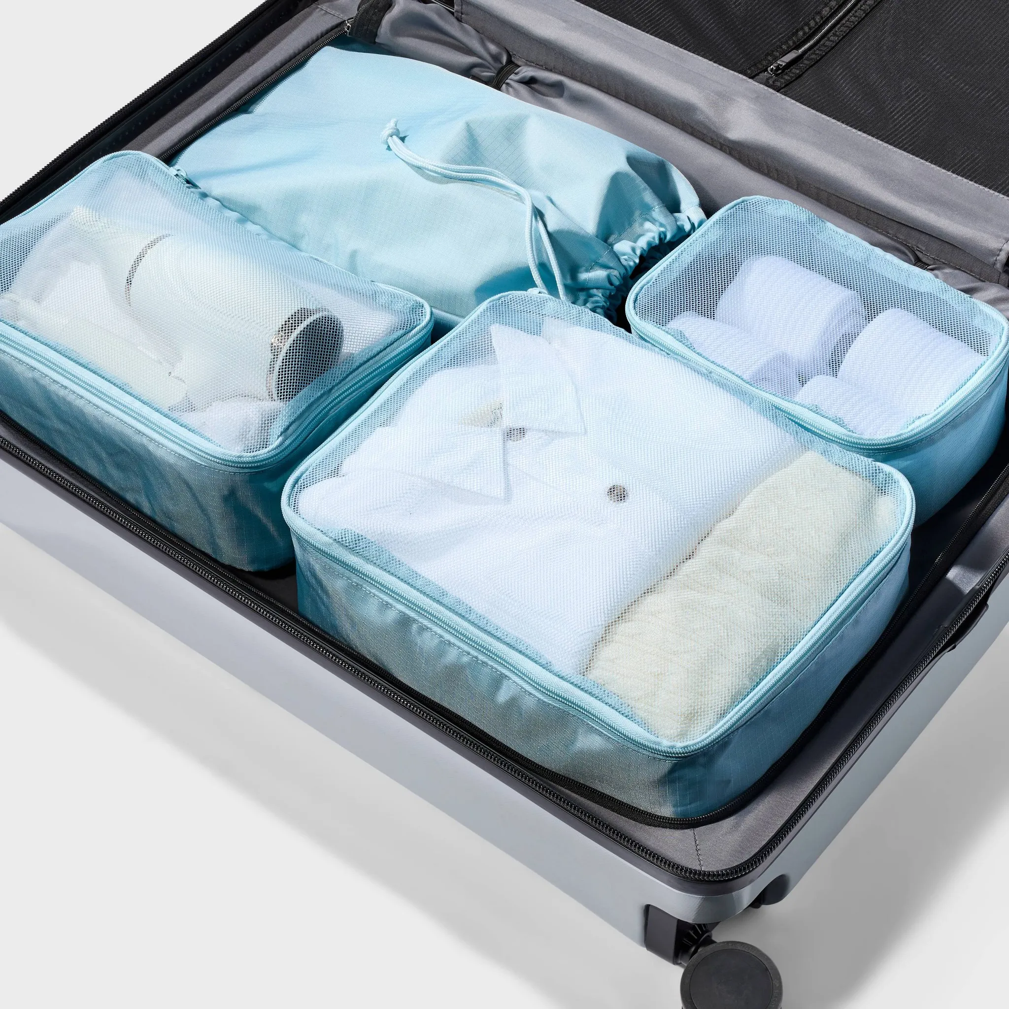 4pc Packing Cube Set - Muddy Aqua - Image 3