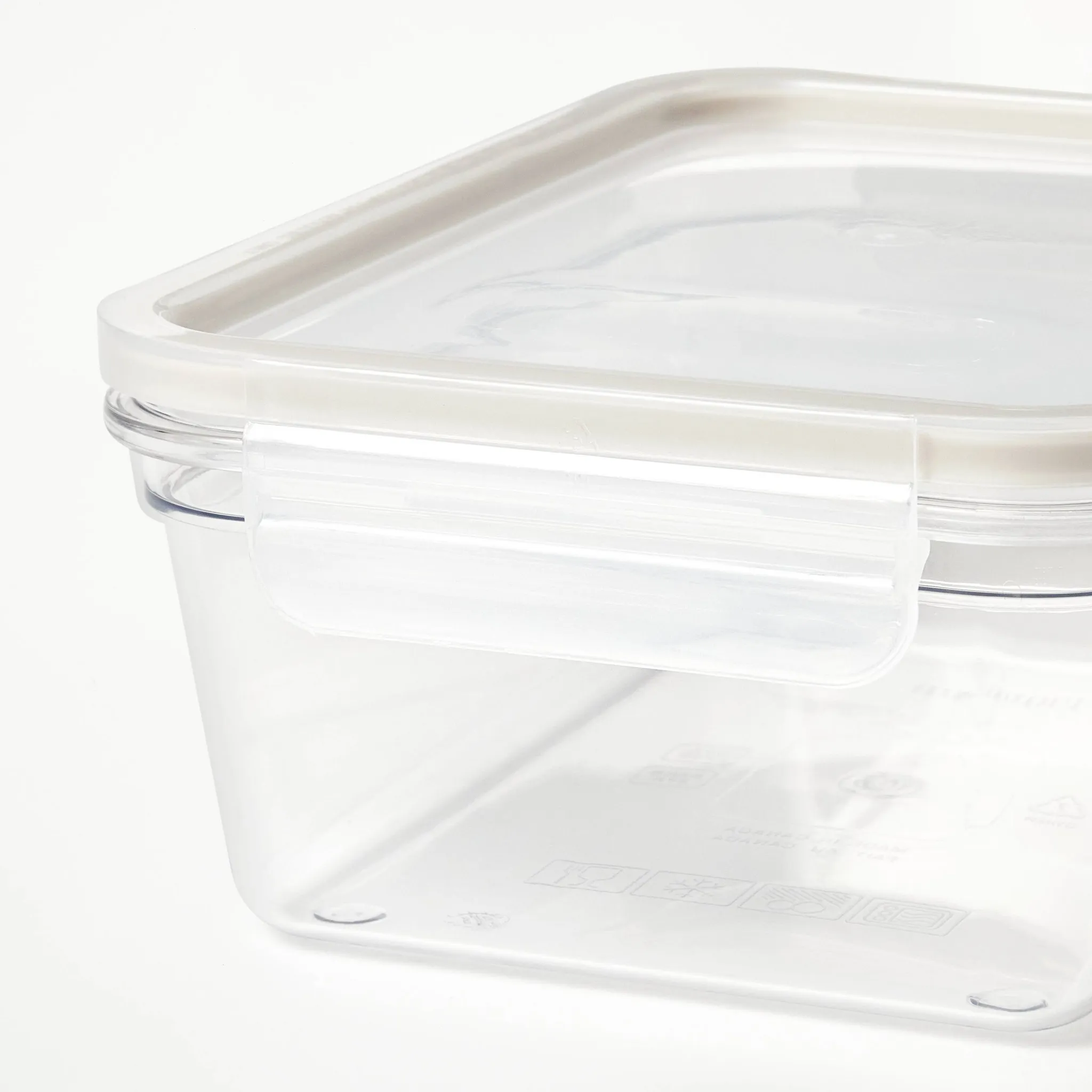 4pc (set of 2) 5.5 Cup Tritan Plastic Rectangle Food Storage Container Set - Image 4