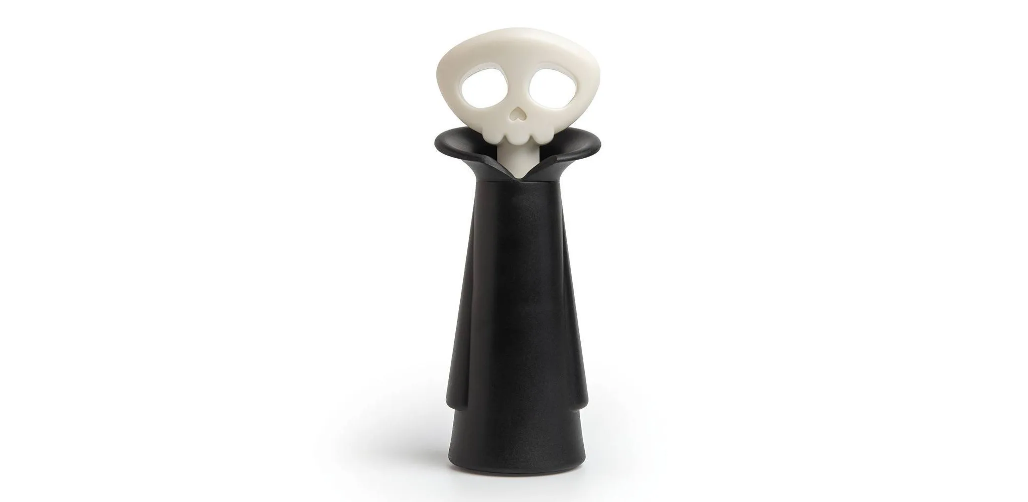 4pc Spookelier Wine Saver Pump and Stoppers - Black