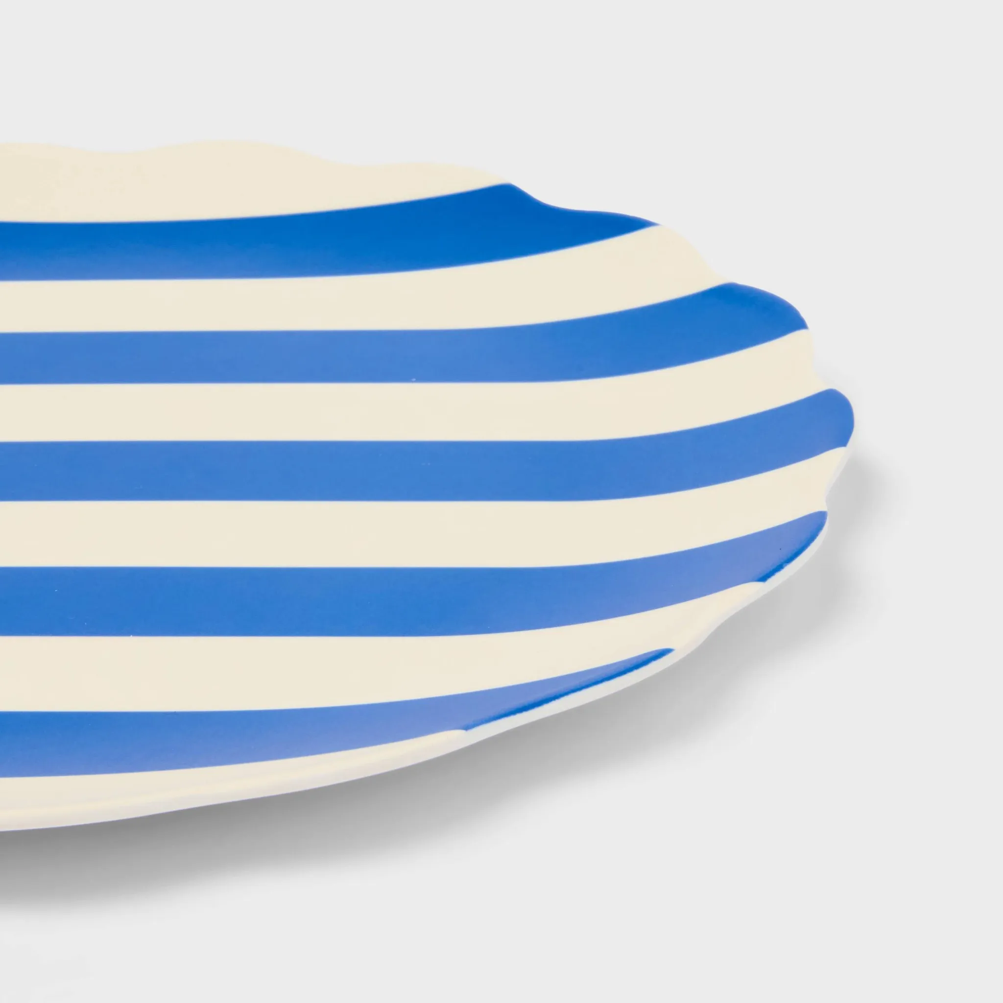 4pk 10" Scallop Striped Dinner Plate Set - Image 2