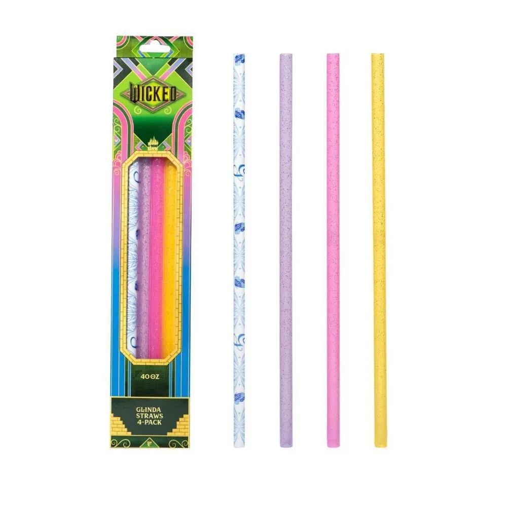4pk 40oz Water Bottle Straws - Wicked Glinda