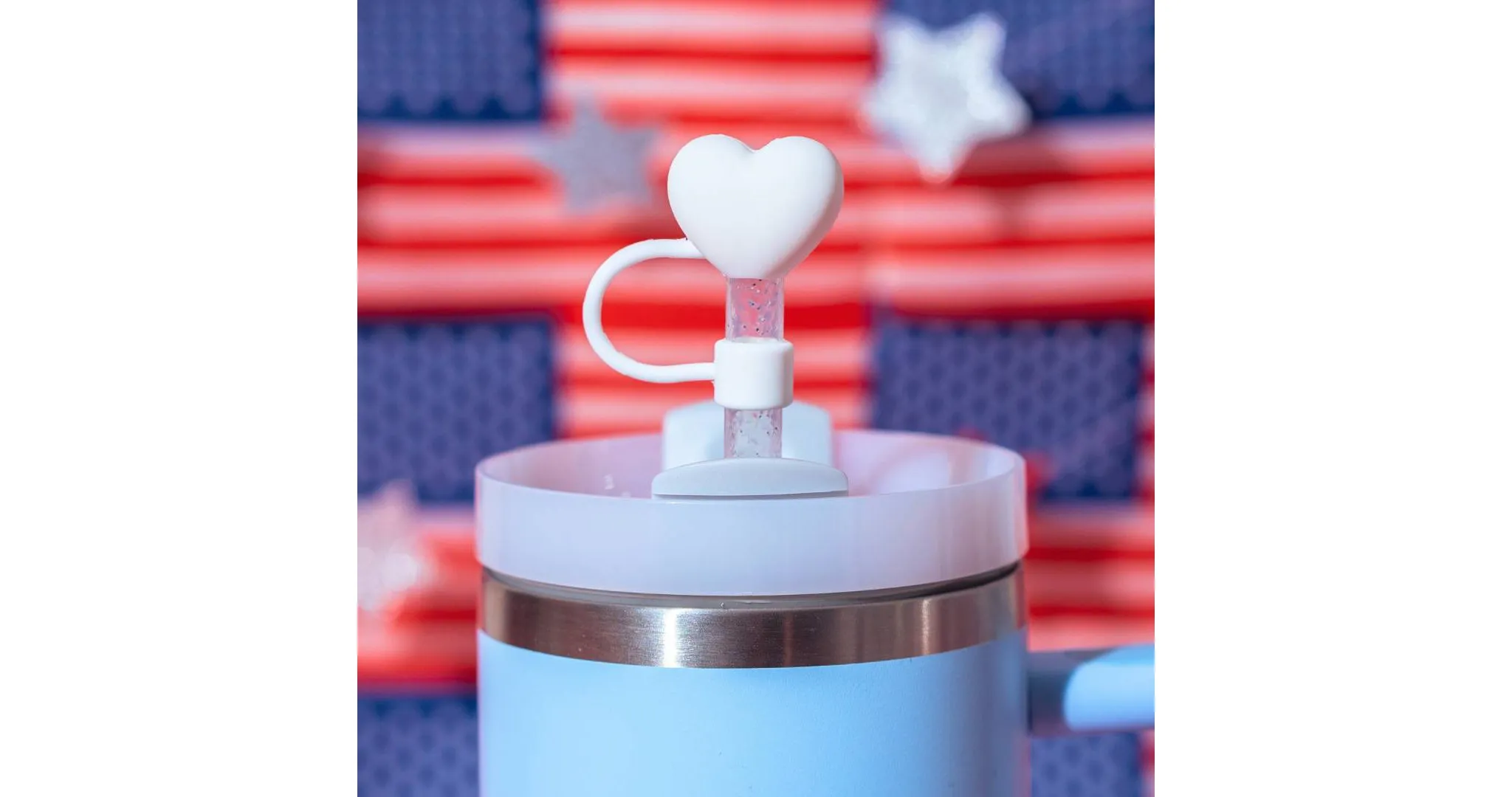 4pk Americana Hot Dog Straw Toppers - Image 5