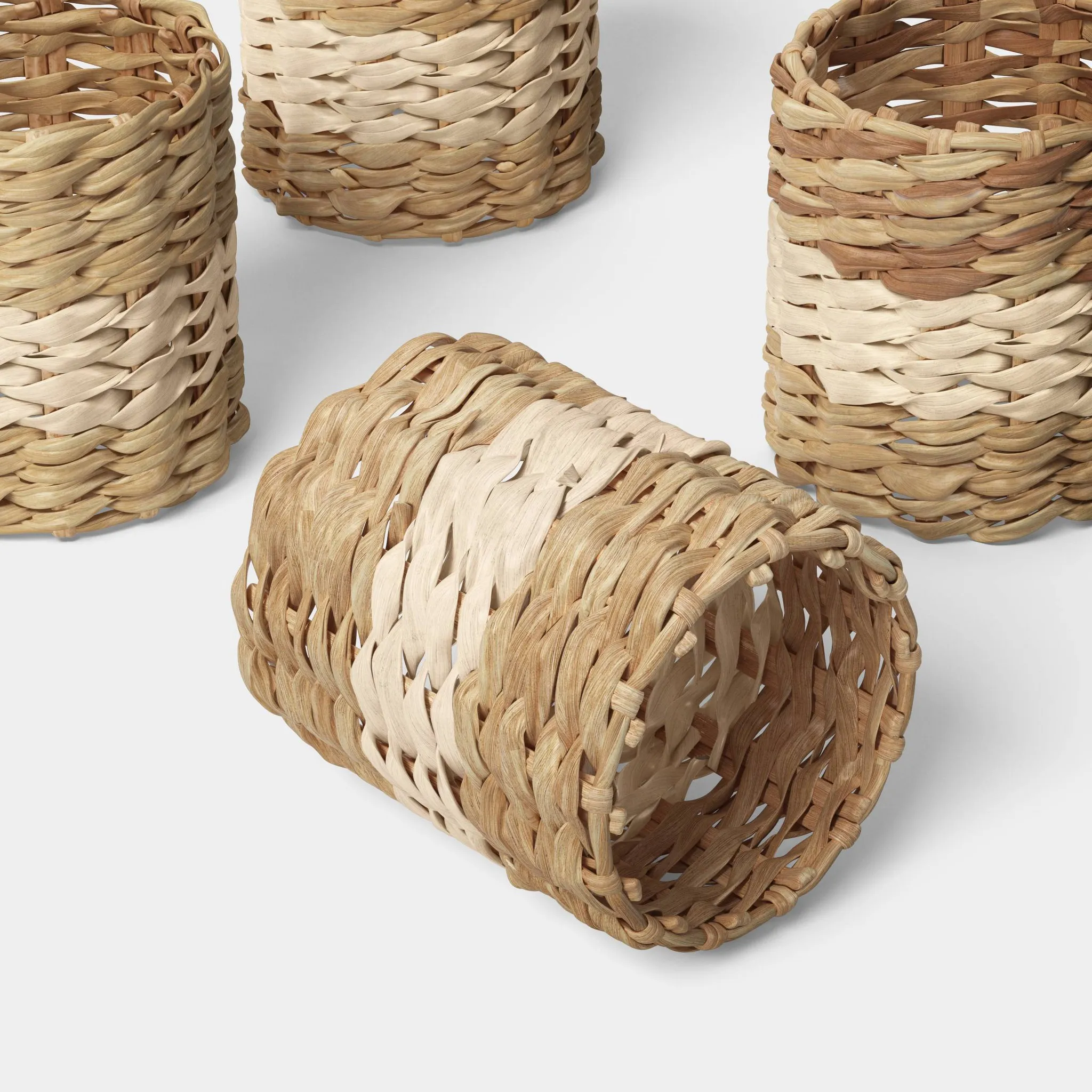 4pk Seagrass woven Napkin Rings - Threshold™ - Image 3