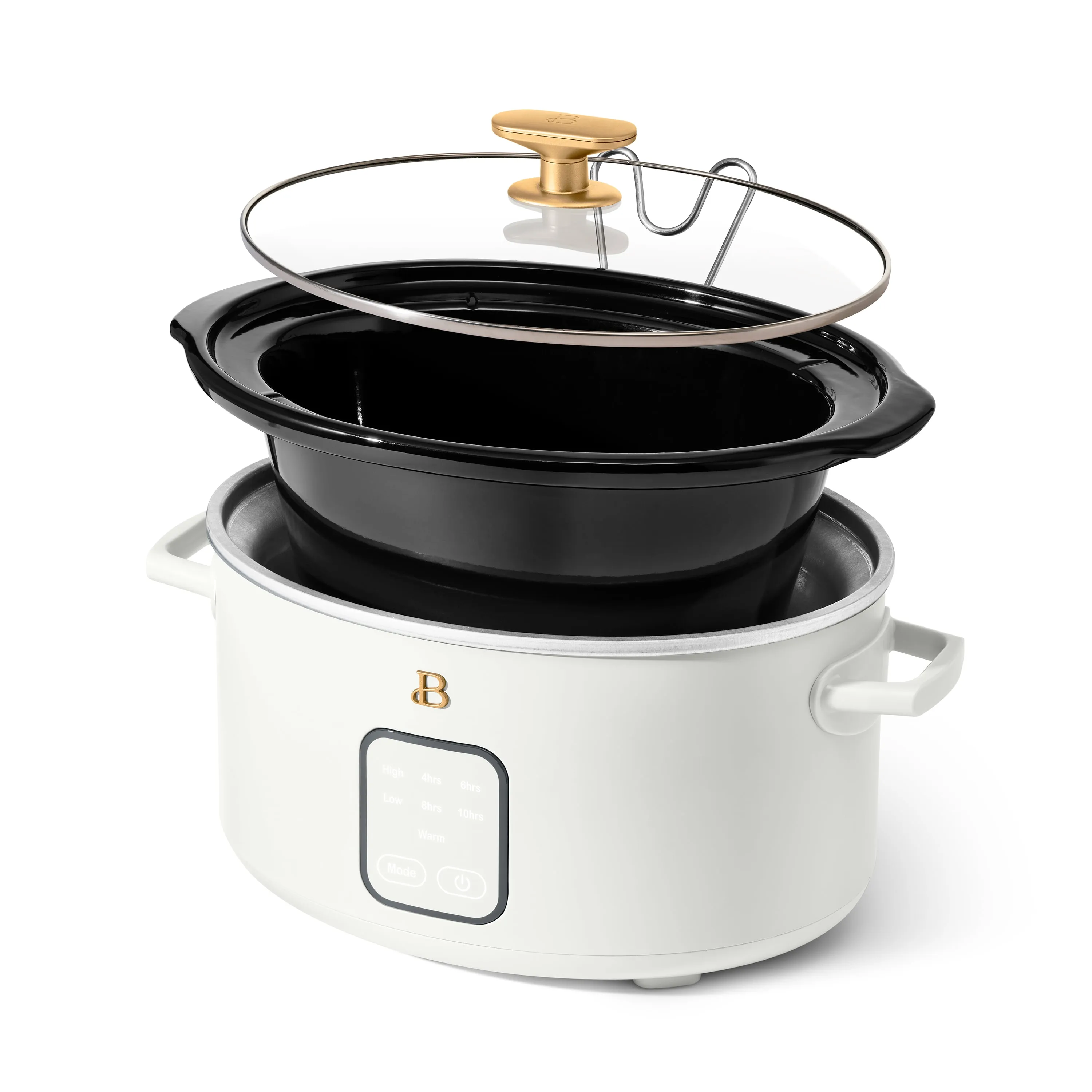 4Qt Slow Cooker with Touch-Activated Display - White Icing - Image 5