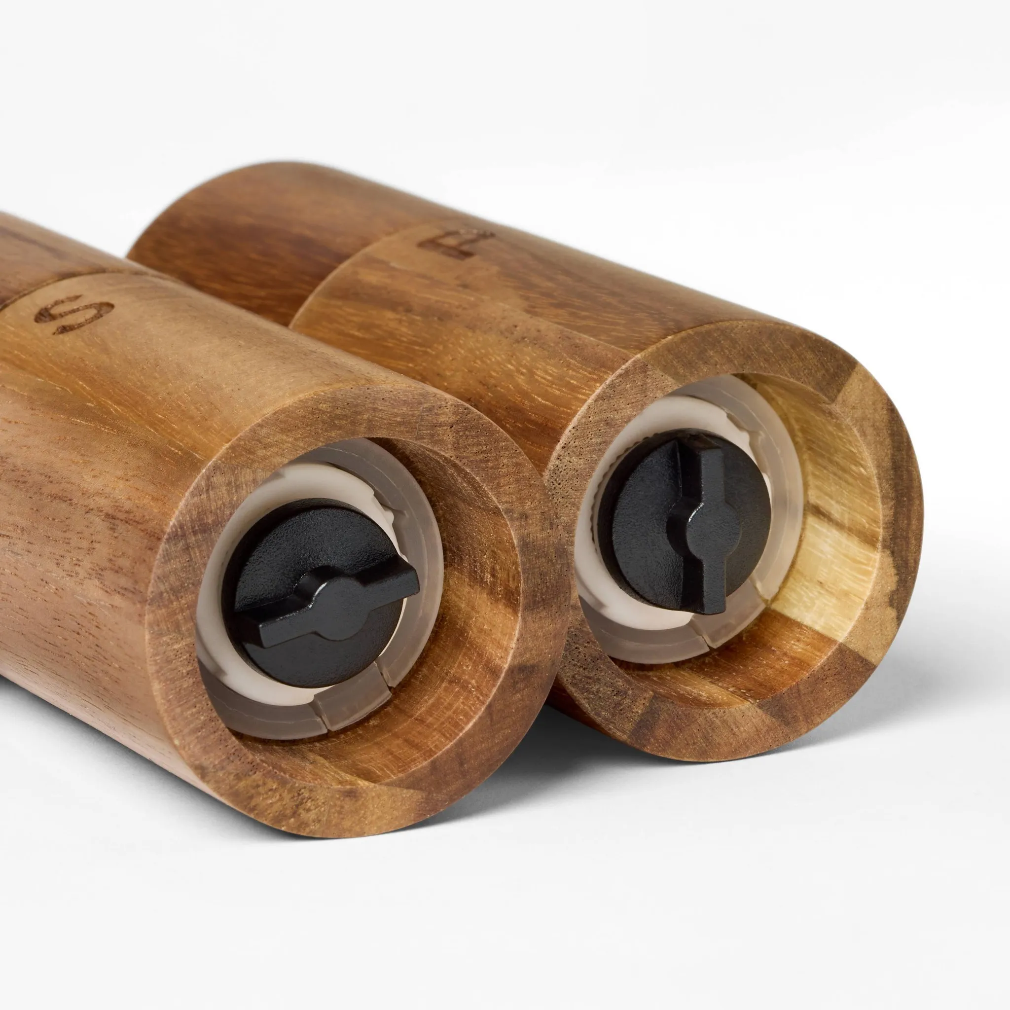 5" Acacia Salt and Pepper Grinder Set Natural Wood - Figmint™ - Image 3