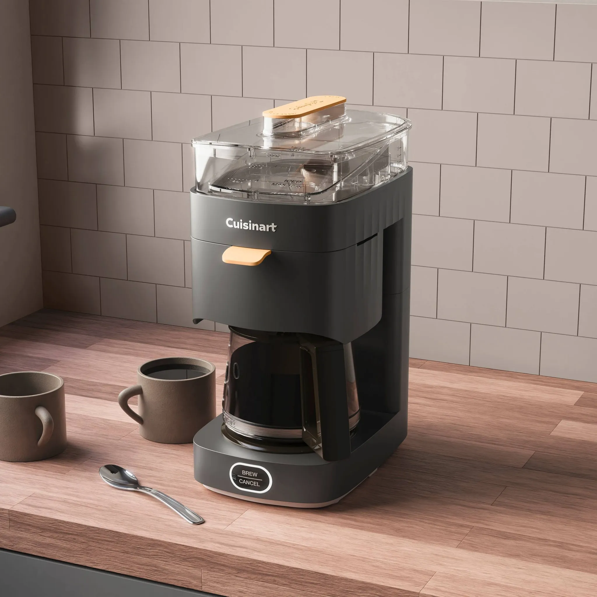 5-Cup Drip Coffee Maker - Warm Black - Image 3