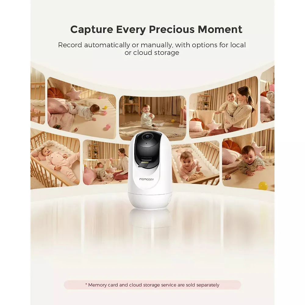5" Dual-Mode Video Baby Monitor with Wifi BM04 - White - Image 3