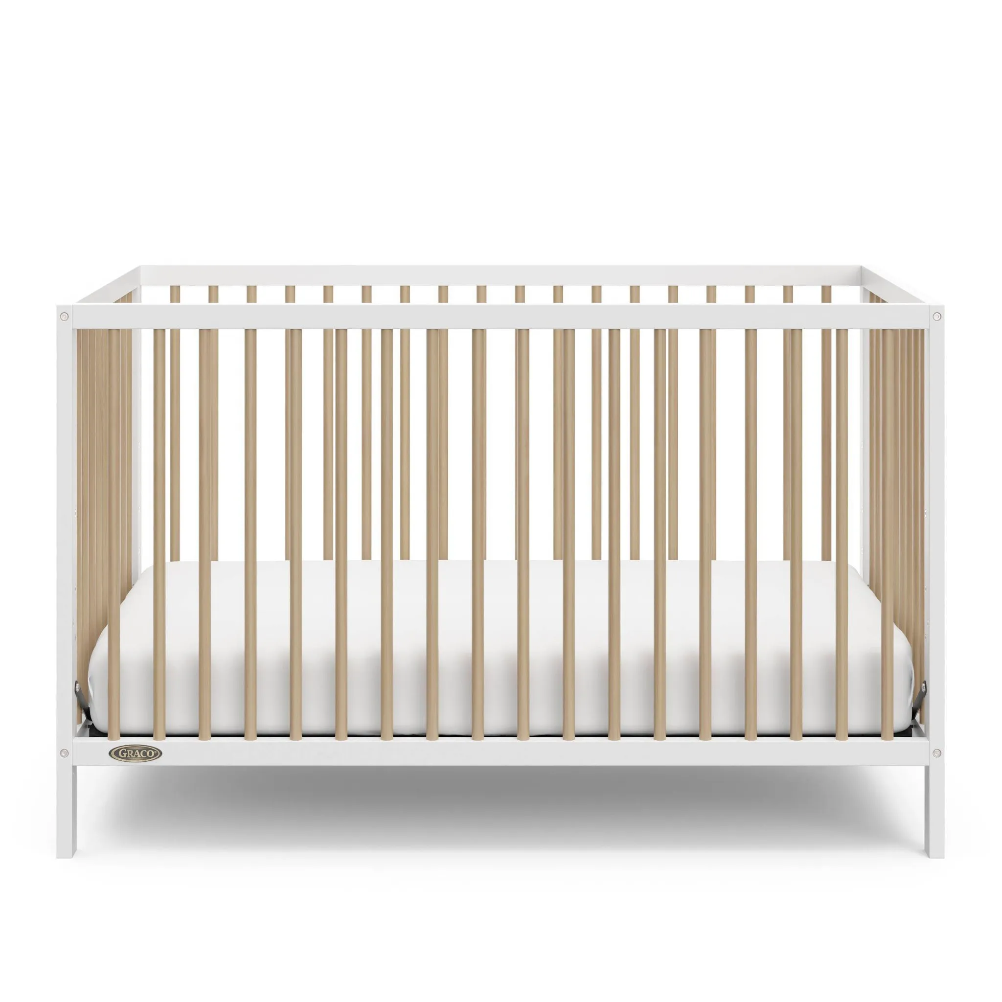 5-in-1 Convertible Crib - White/Driftwood - Image 2