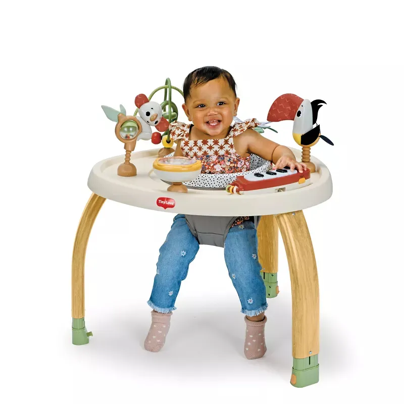 5-in-1 Deluxe Stationary Activity Center - Boho - Image 5