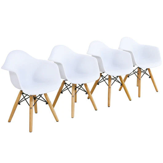 5 Piece Kids Modern Round Table Chair Set - Image 5