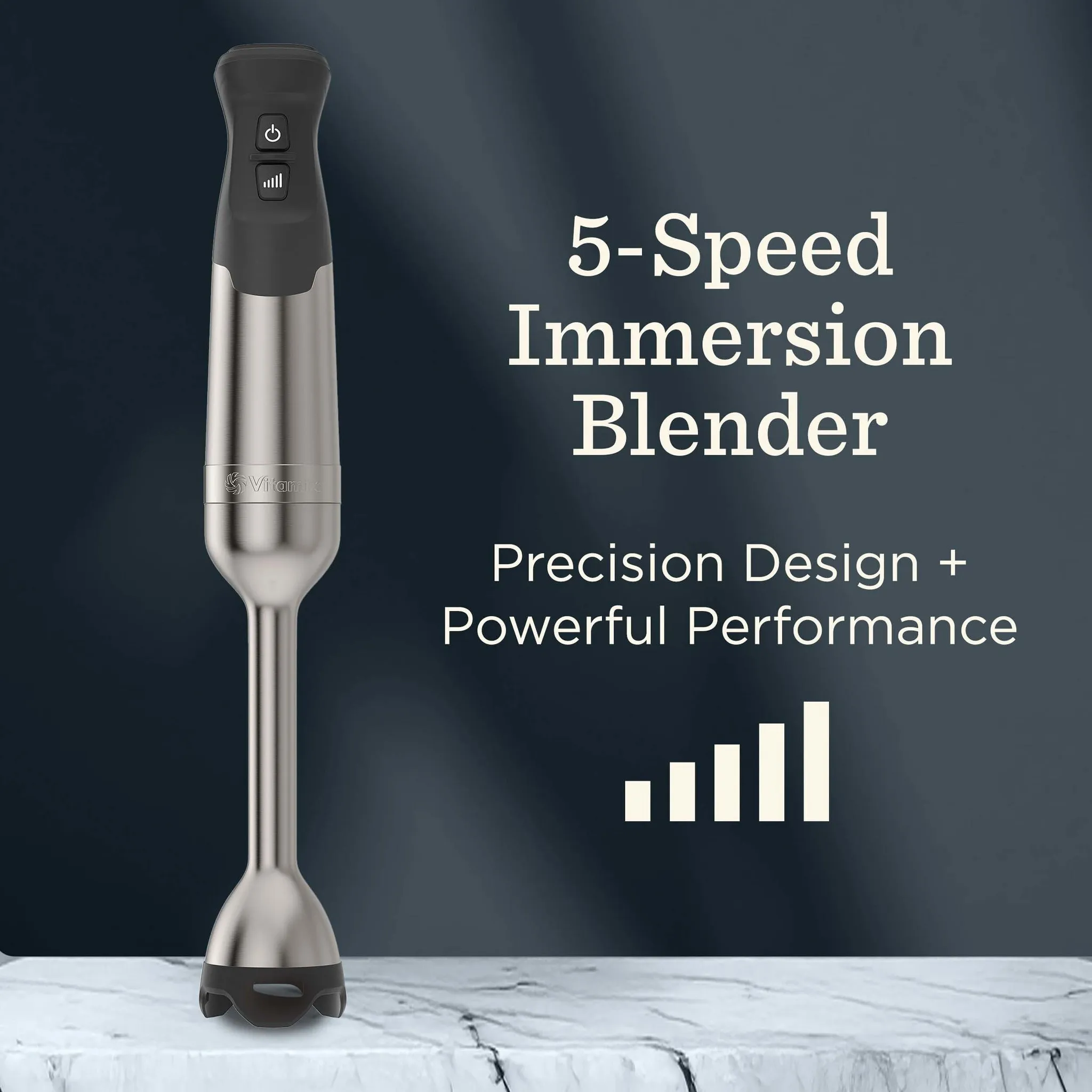 5-Speed Immersion Blender - White - Image 3