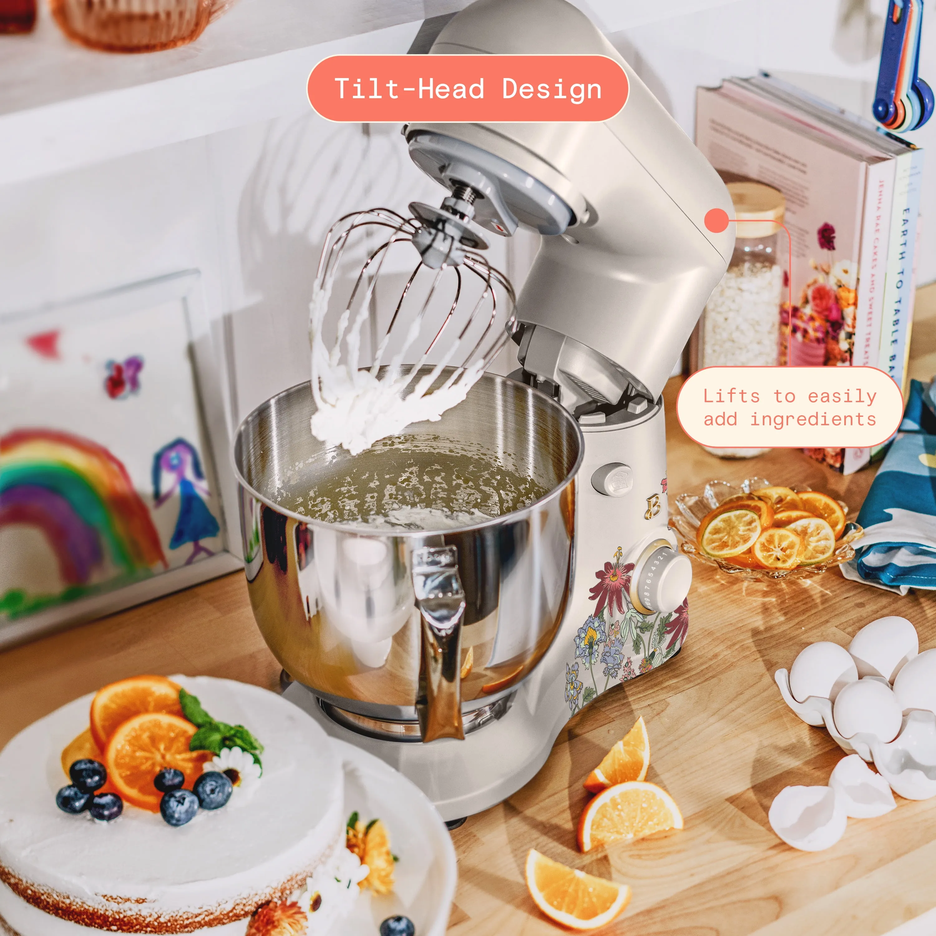 5.3 Qt Stand Mixer - Wildflower Porcini Taupe - Image 7