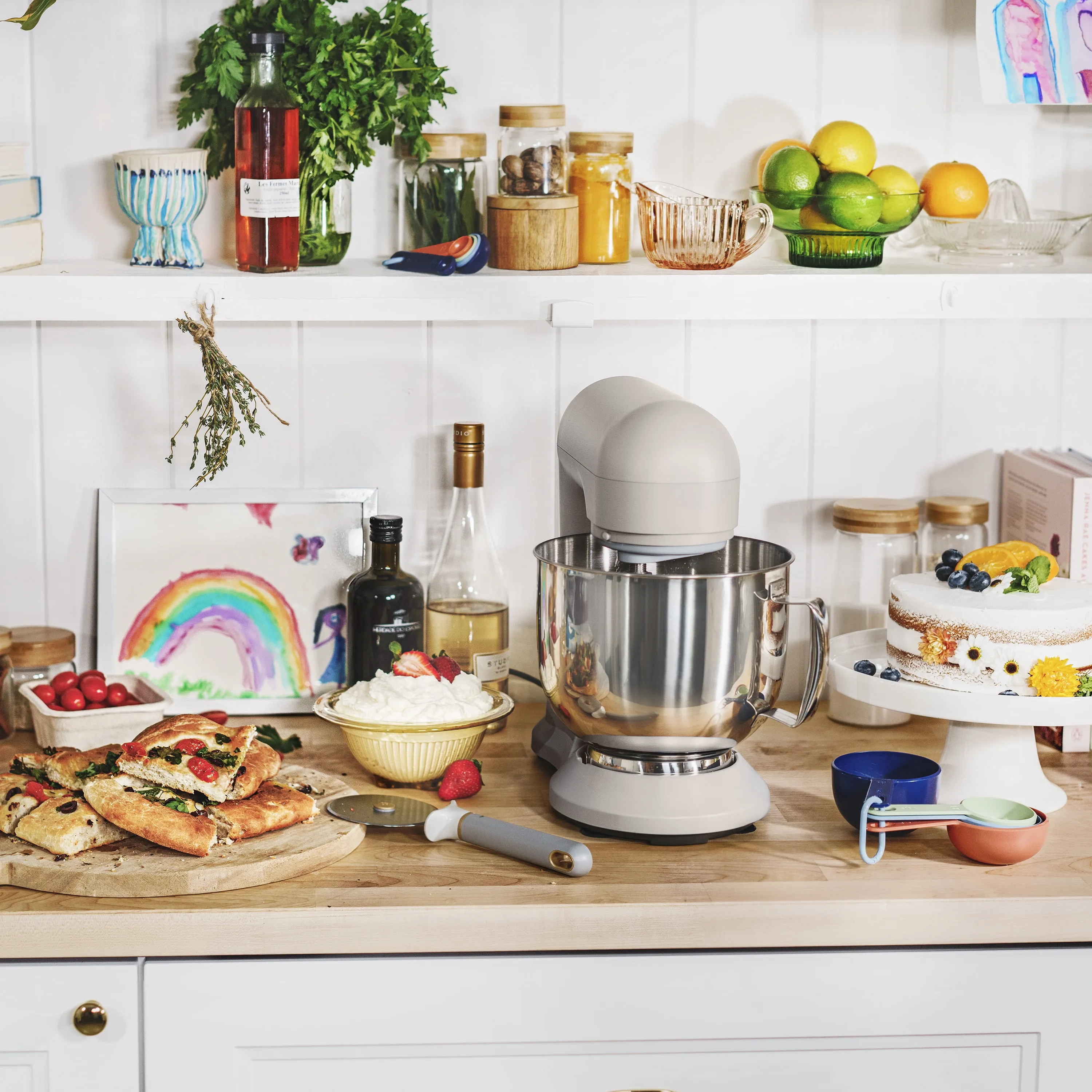 5.3 Qt Tilt-Head Stand Mixer - Wildflower Porcini Taupe - Image 4