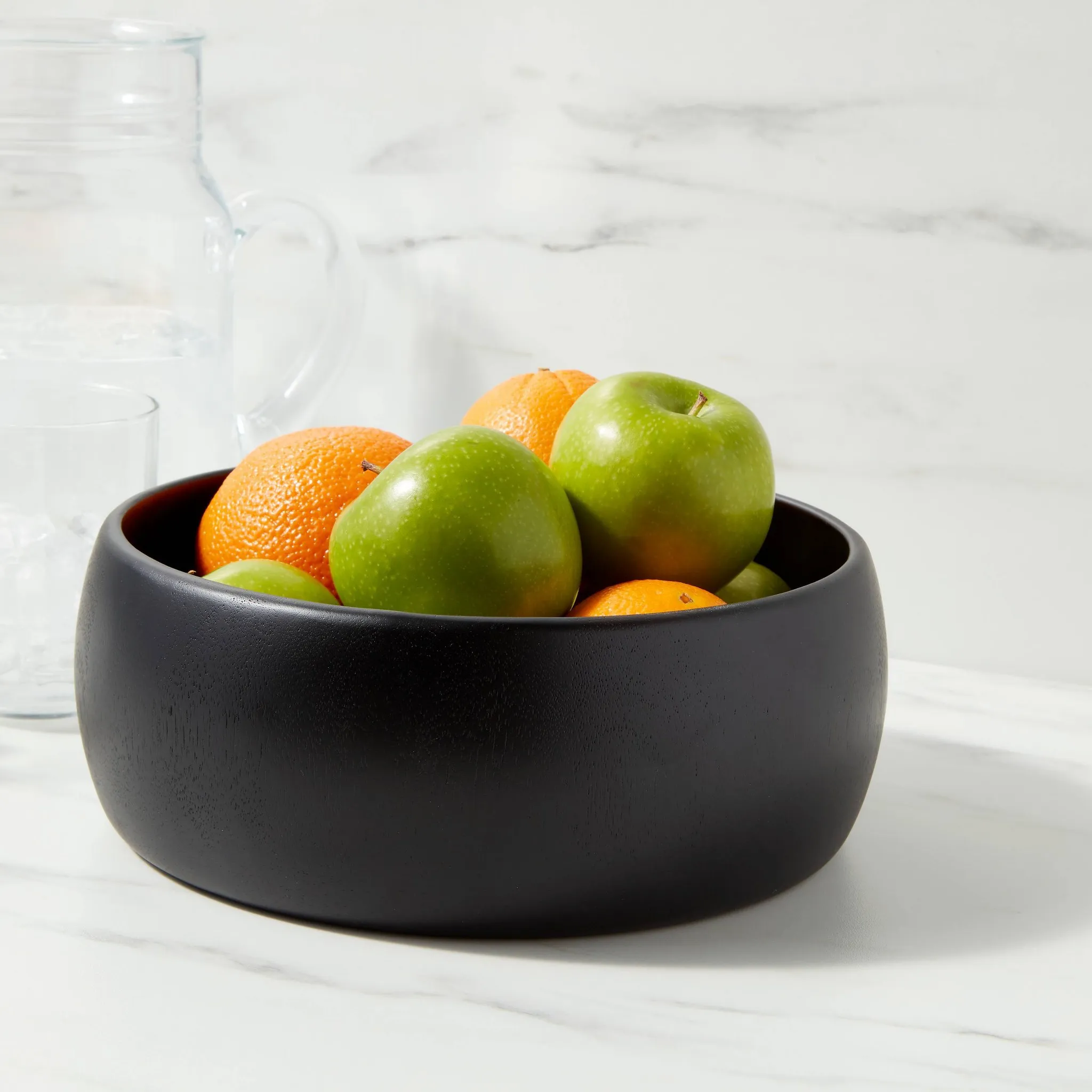 54oz Acacia Modern Serving Bowl Black - Threshold™ - Image 2