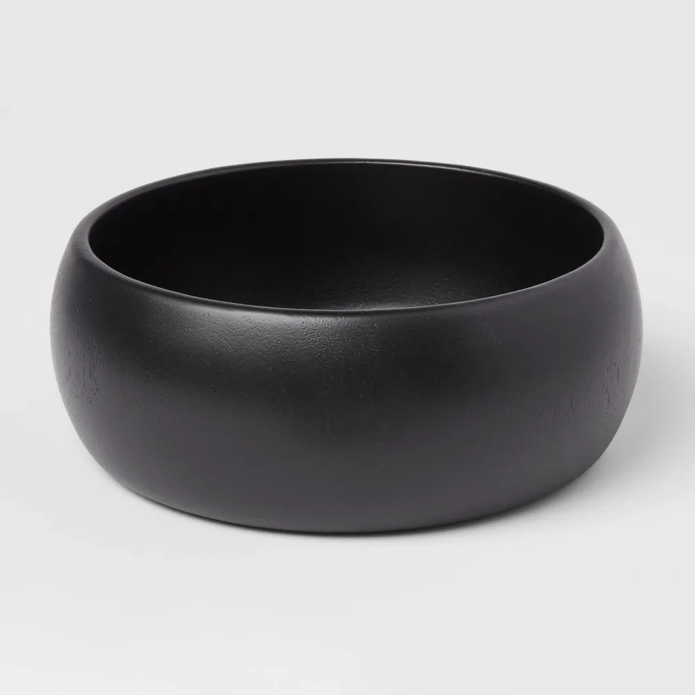 54oz Acacia Modern Serving Bowl Black - Threshold™ - Image 4