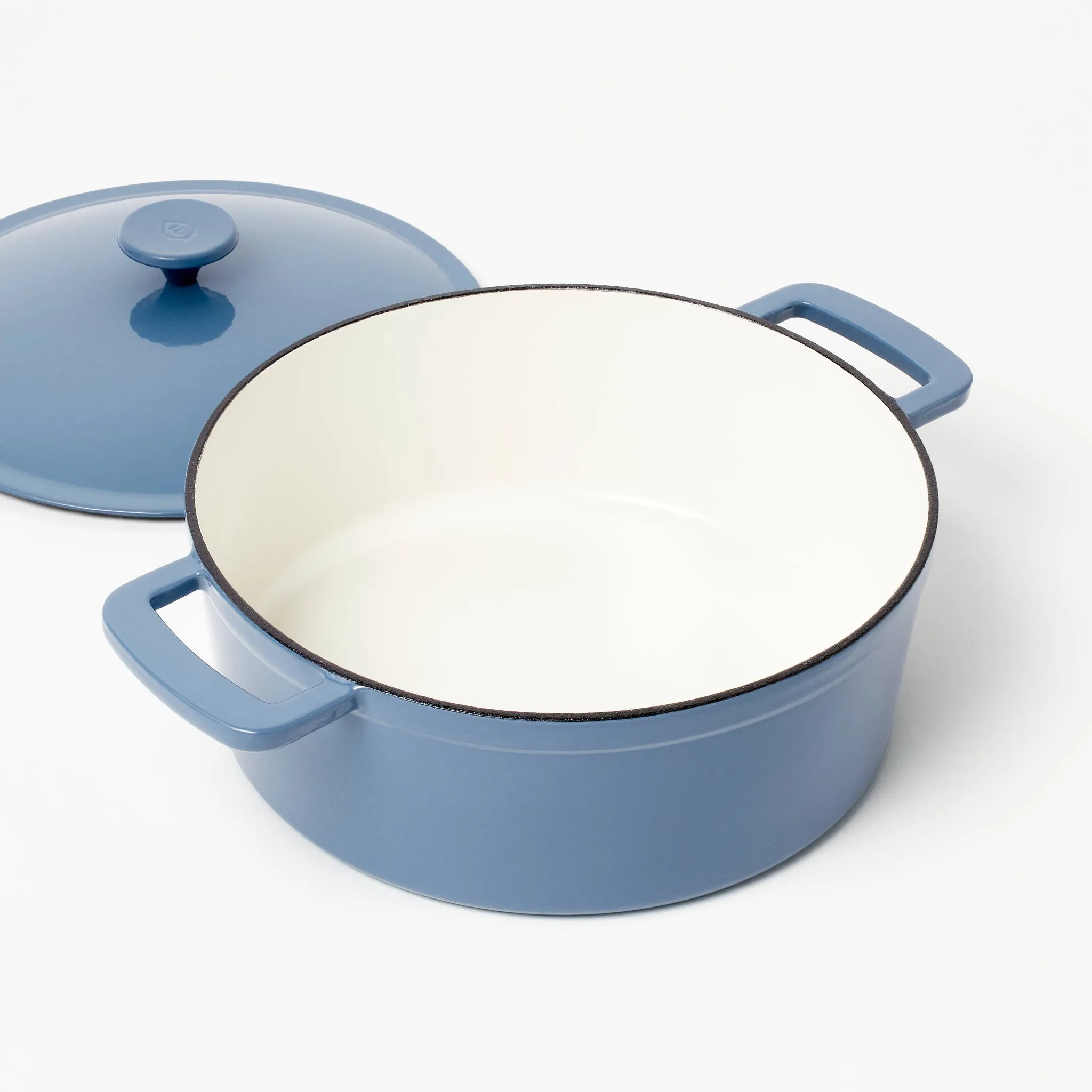 5.5qt Enamel Dutch Oven - Blue - Image 2