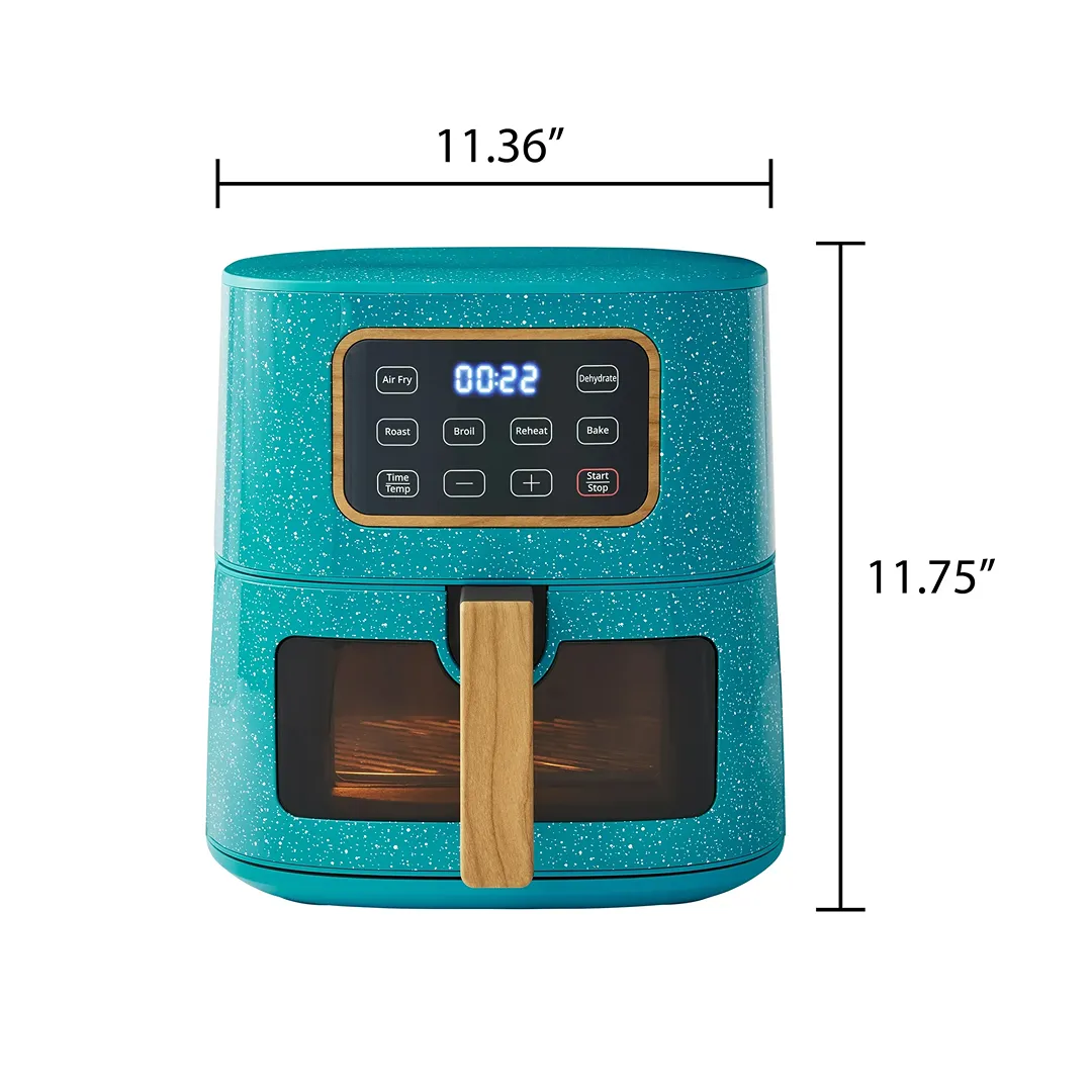 PW8402294814-02 5.8 Qt Air Fryer, Teal Speckle - Energy - Image 2