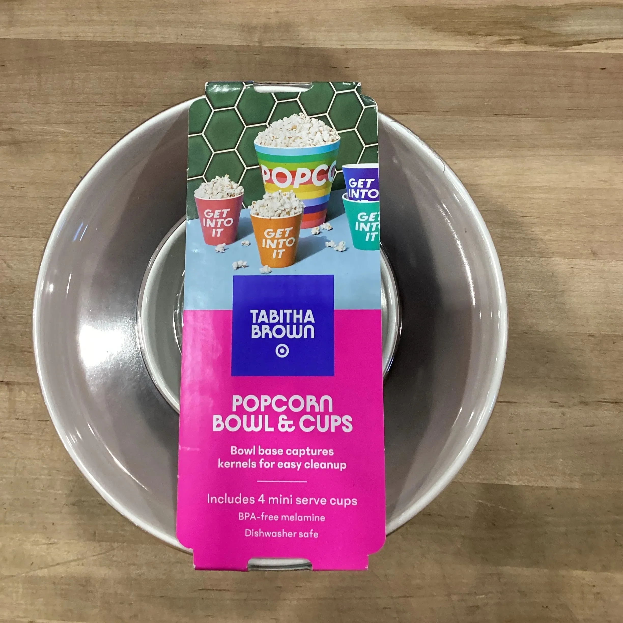 5pc Melamine Popcorn Bowl Set - Image 3