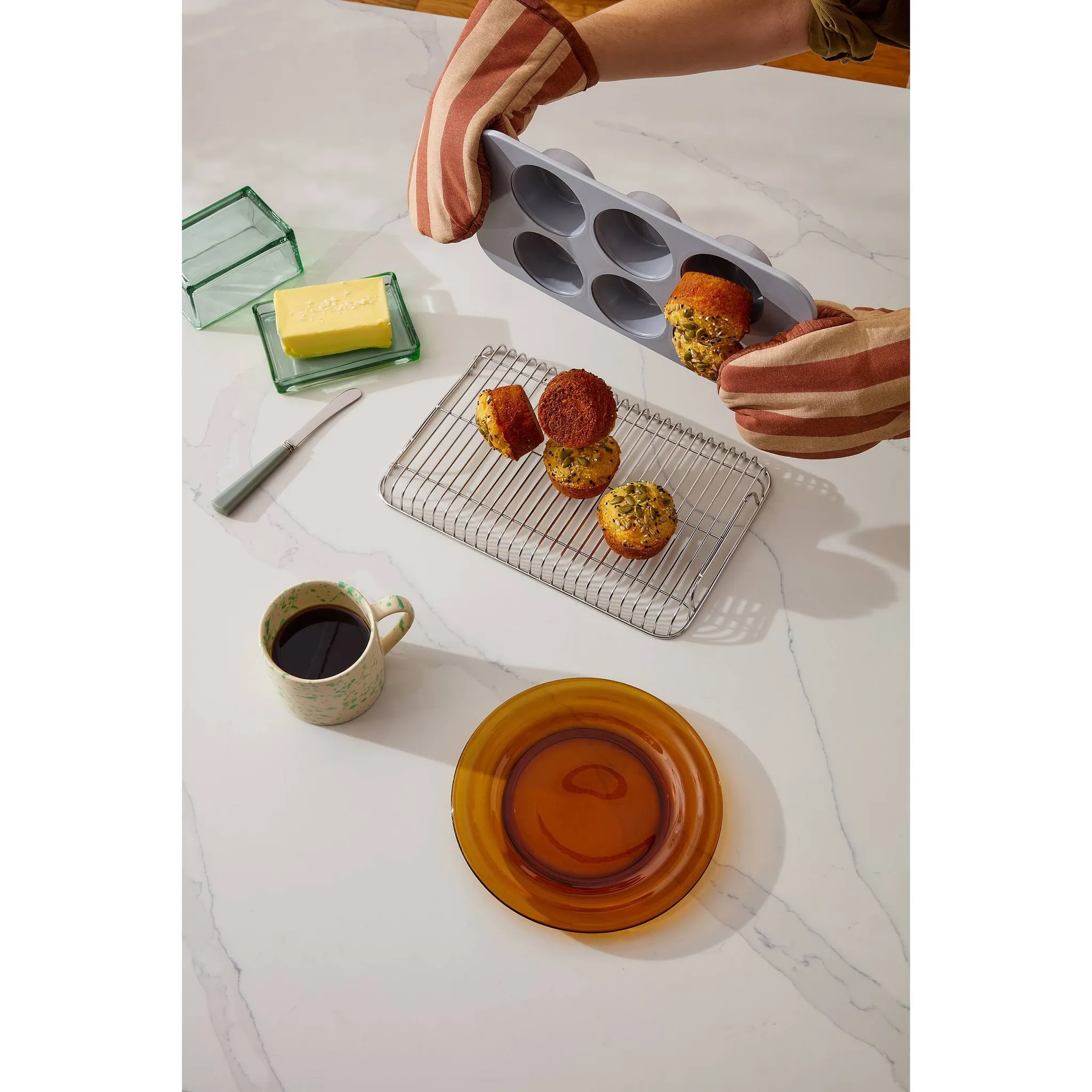 6 Cup Muffin Pan - Navy - Image 2