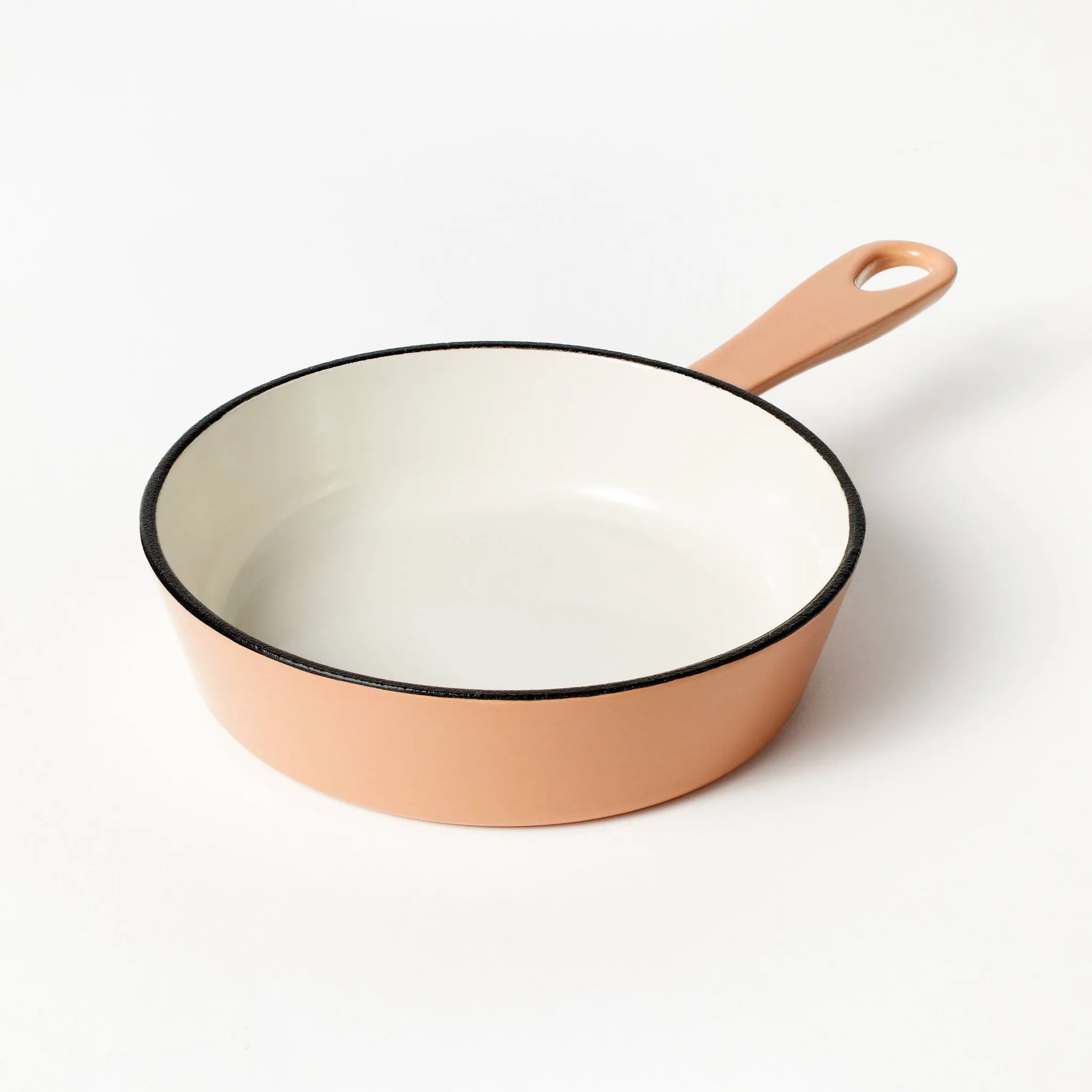 6 Inch Enameled Cast Iron Skillet - Orange