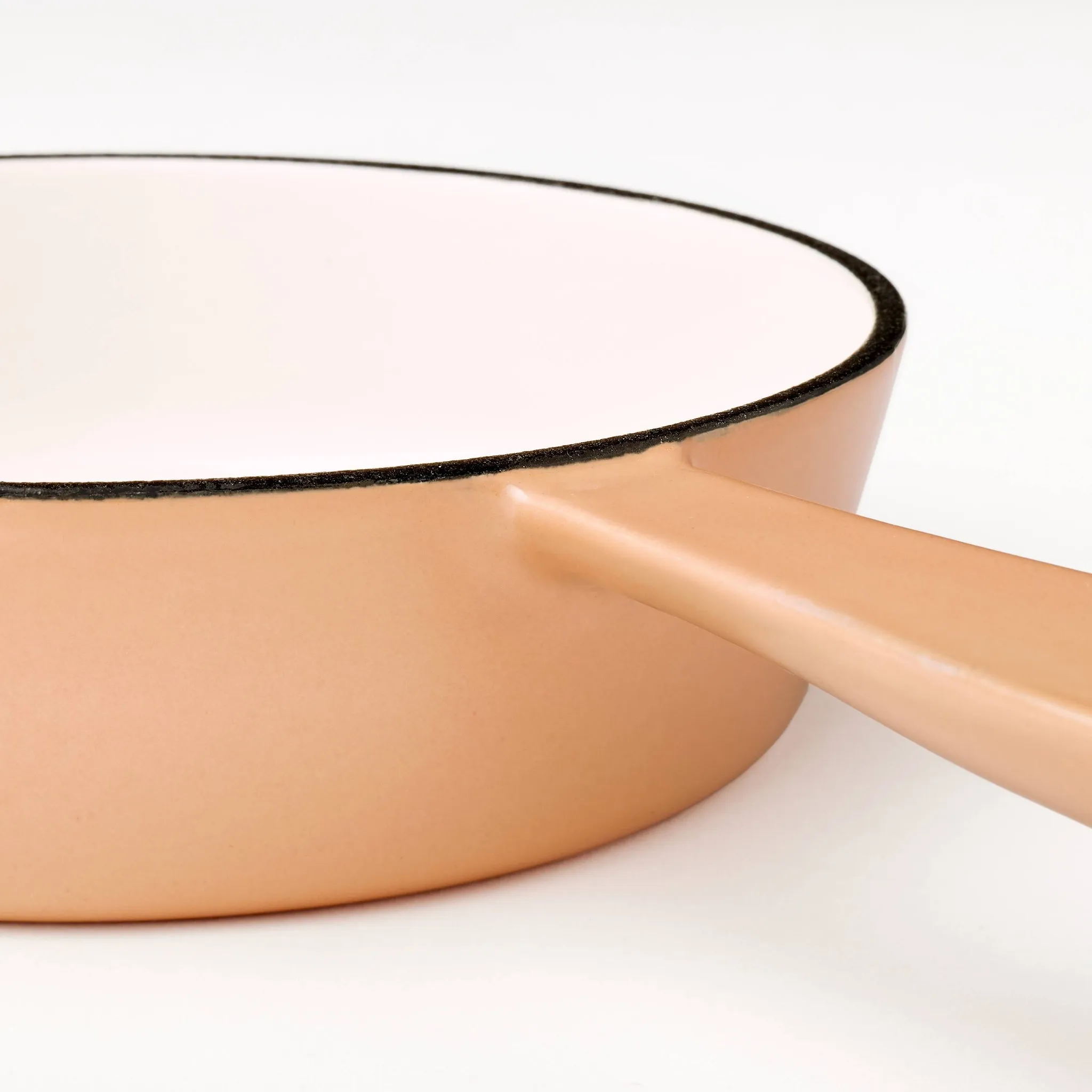 6 Inch Enameled Cast Iron Skillet - Orange - Image 2
