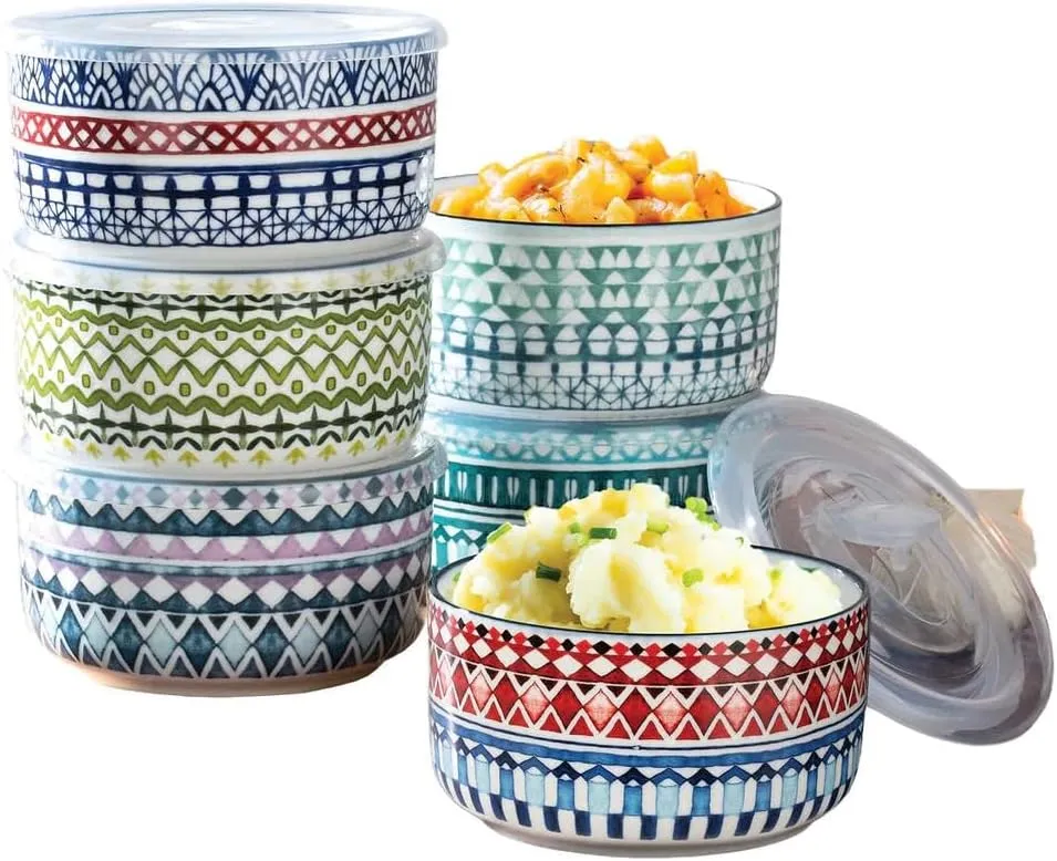 6-Piece Stoneware Bowl Set - Image 3