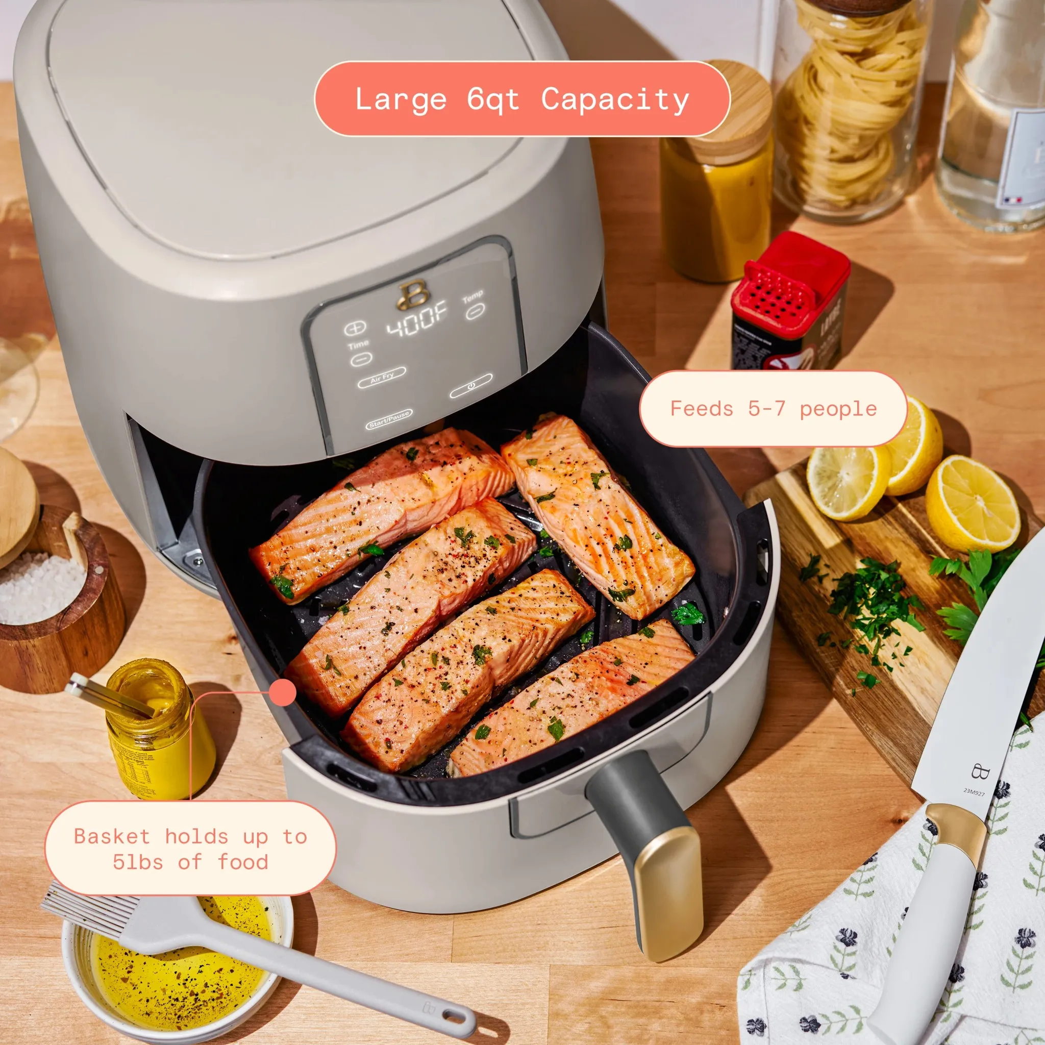 6 Qt Air Fryer - Gray - Image 5