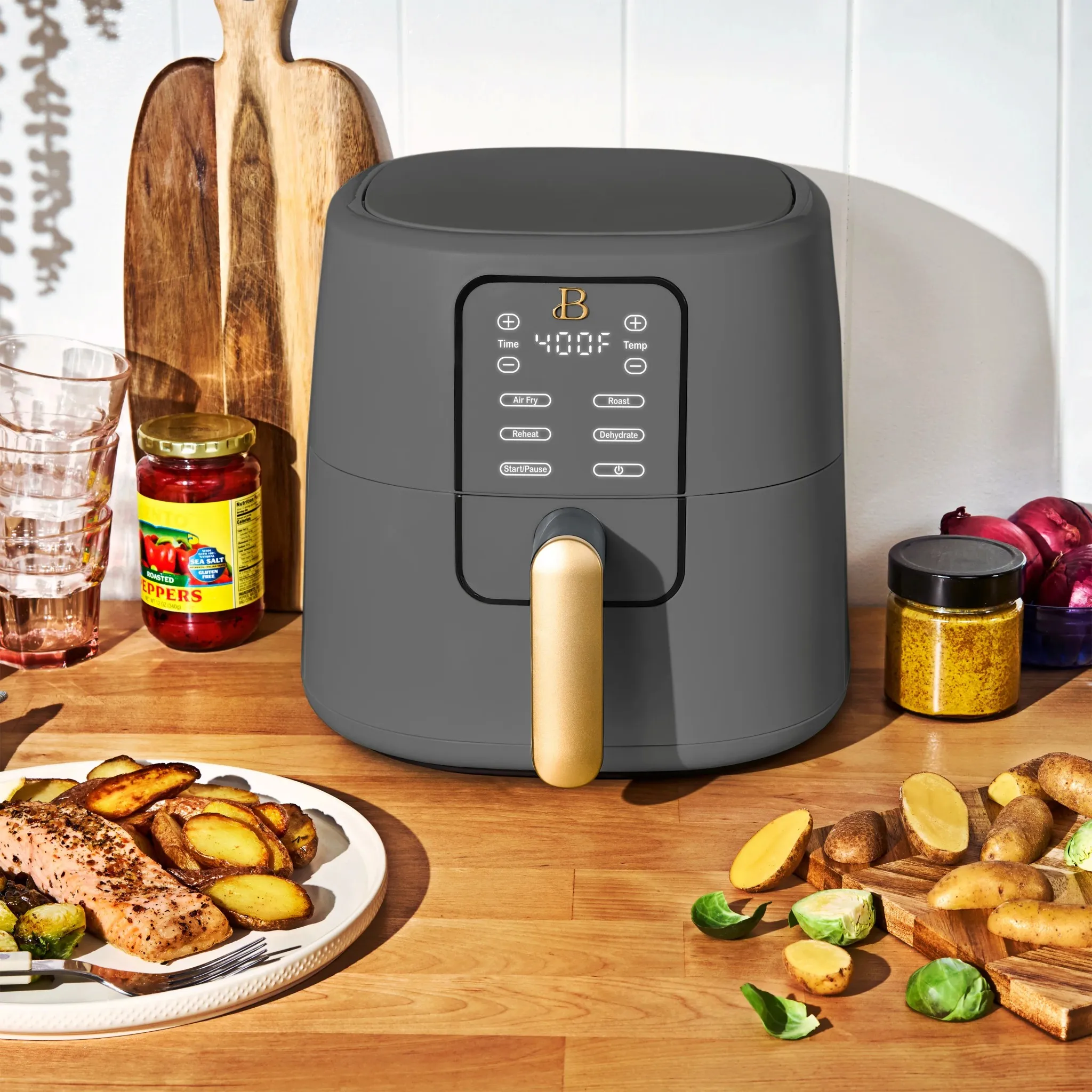 6 Qt Air Fryer - Oyster Grey - Image 3