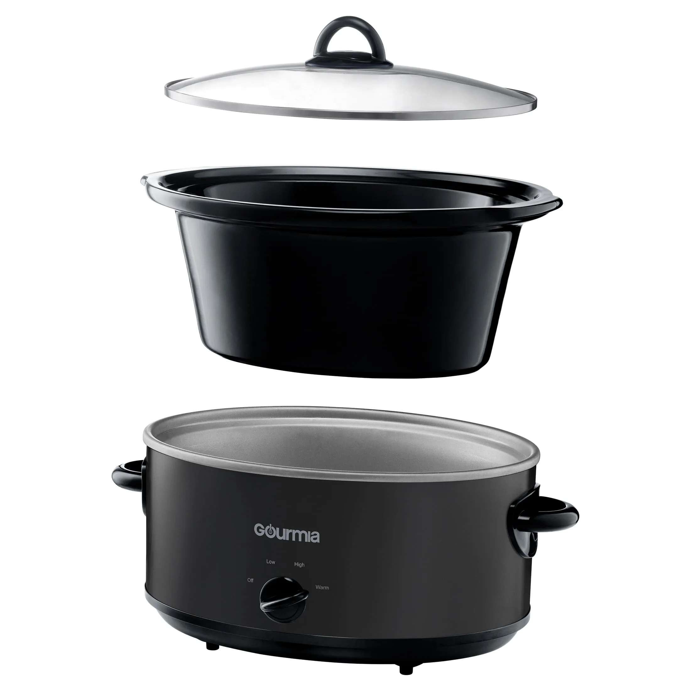 6 Qt Manual Slow Cooker - Black - Image 5