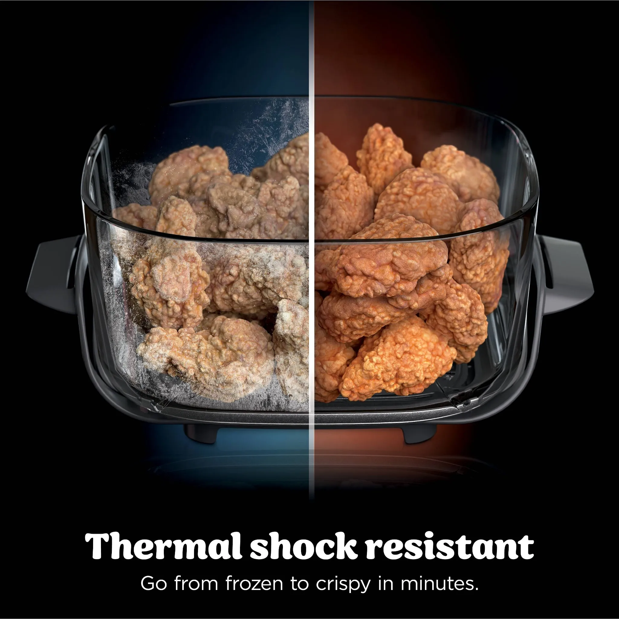 6-Quart and 2.5-Quart Countertop Air Fryer - Non-Toxic Glass - Image 11