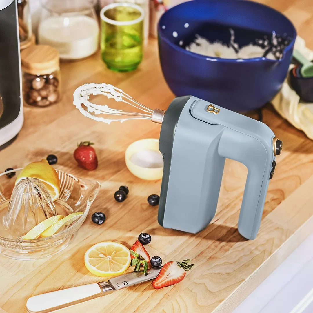 6-Speed Electric Hand Mixer Cornflower Blue by Drew Barrymore - Image 3