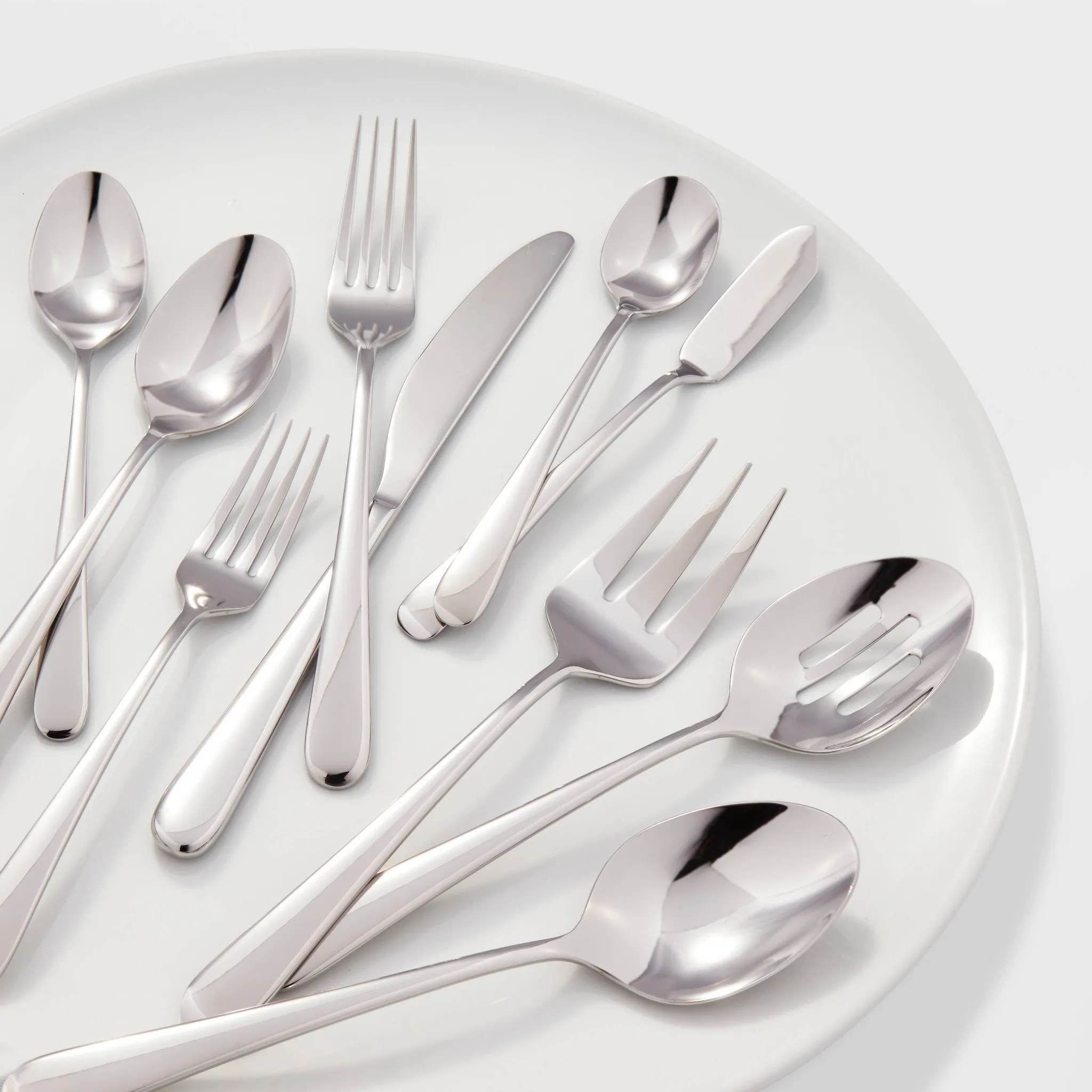 65-Piece Harrington Flatware Set - Stainless Steel, Service for 12