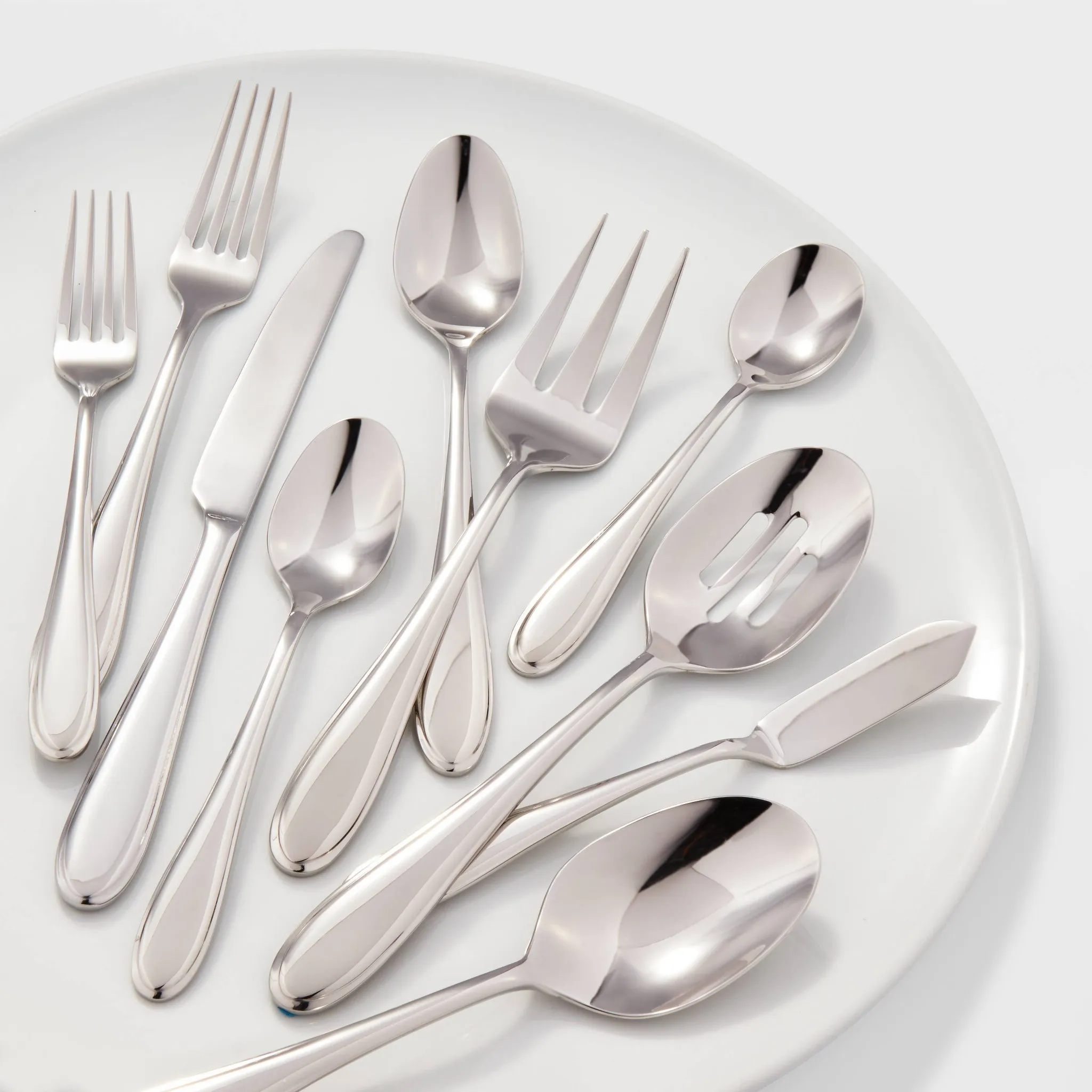 65-Piece Stainless Steel Flatware Set - Service for 12 - Image 3