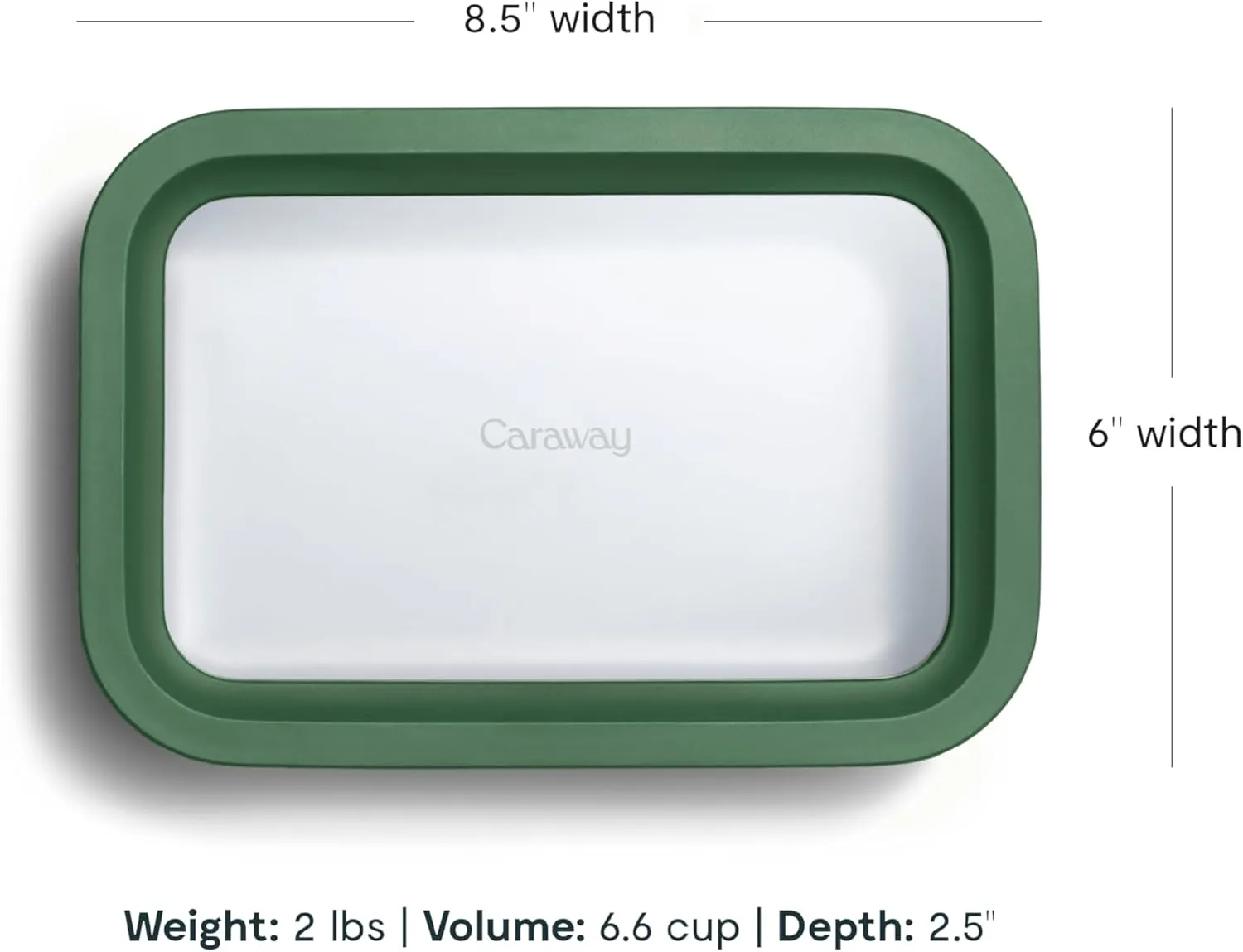 6.6 Cup Glass Food Storage Container - Sage - Image 5