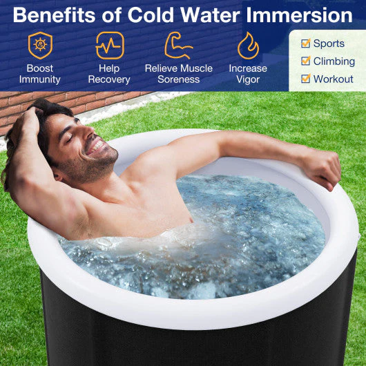 66 Gal Outdoor Ice Plunge Tub With Lid at Home - Image 6