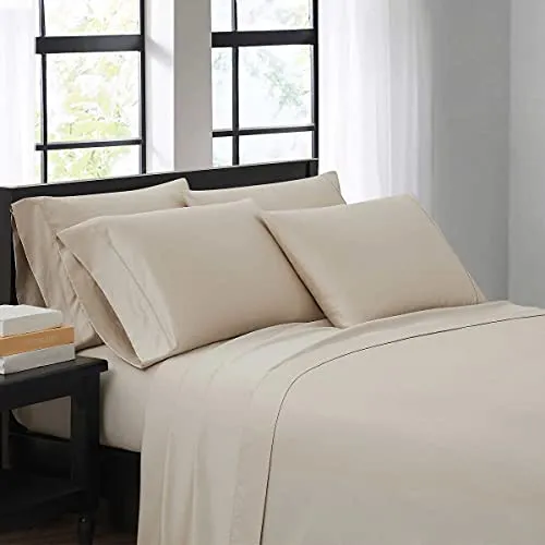 680 Thread Count Tan 6-Piece Sheet Set