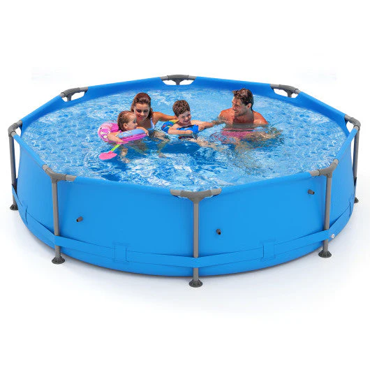 690/978/1158/1617 Gal Outdoor Family Swimming Pool With Metal Frame-10 X 10 Ft - Image 4