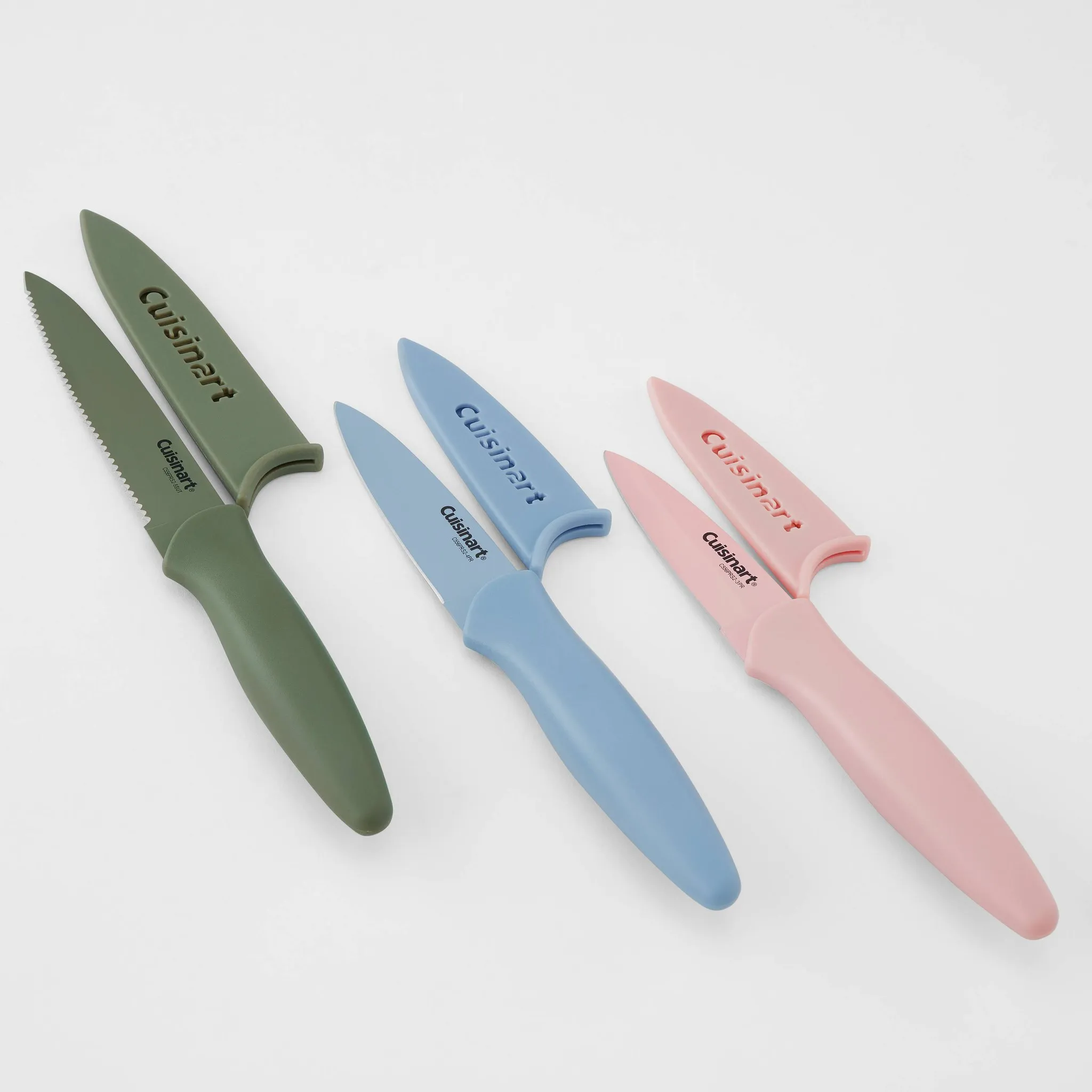 6pc Nonstick Utility & Paring Knife Set - Blue