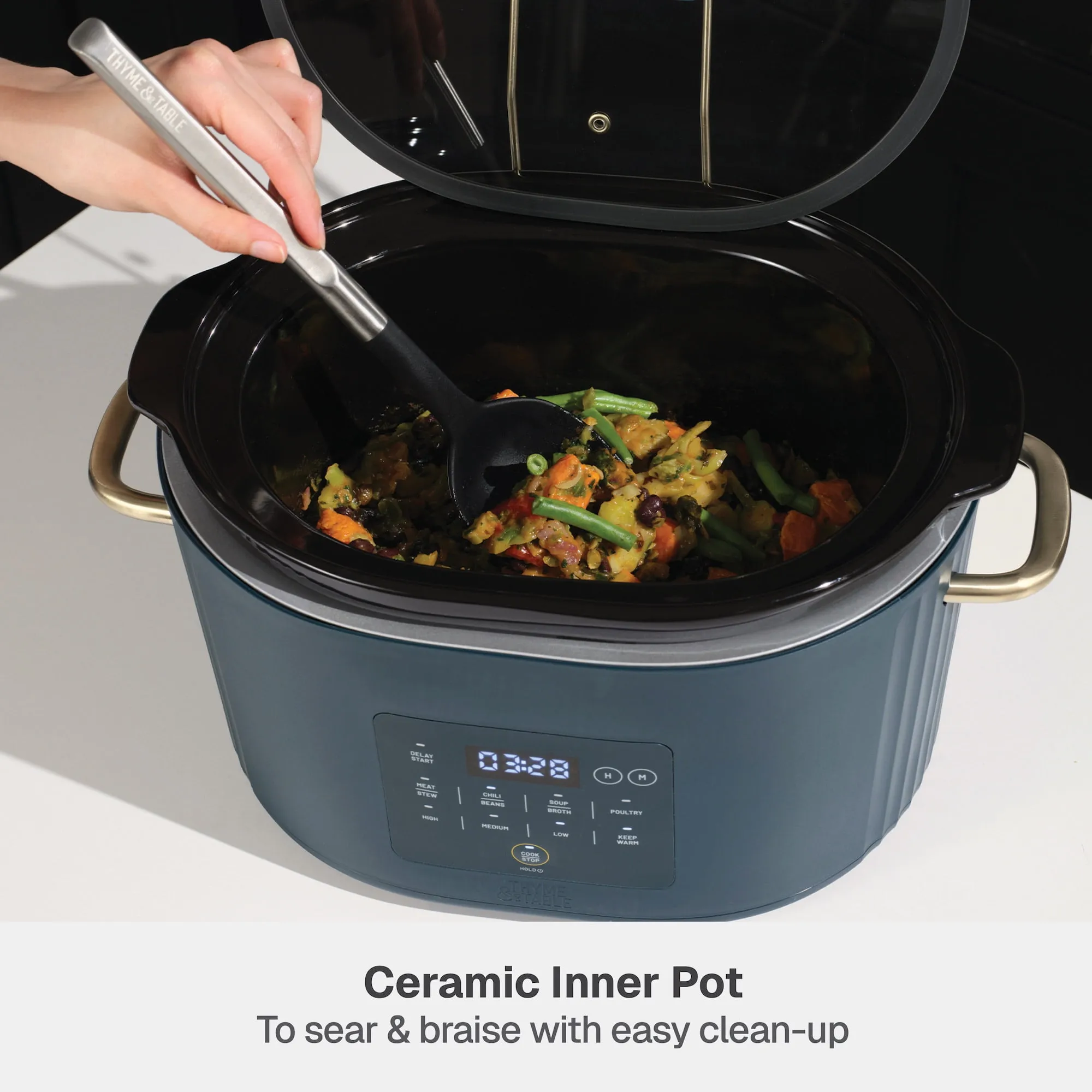 6QT Programmable Slow Cooker - Atlantic Blue - Image 5