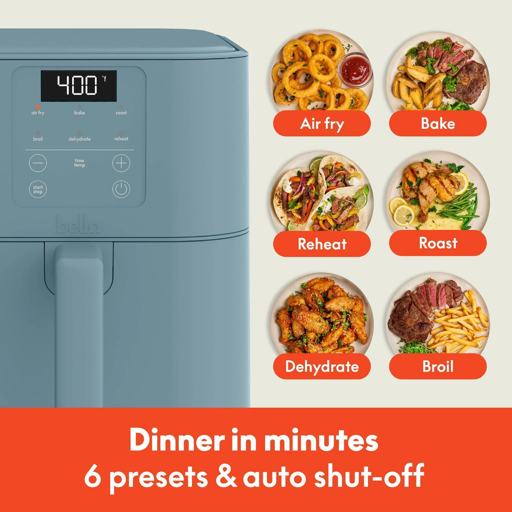 6qt Slim Air Fryer- Surf - Image 3