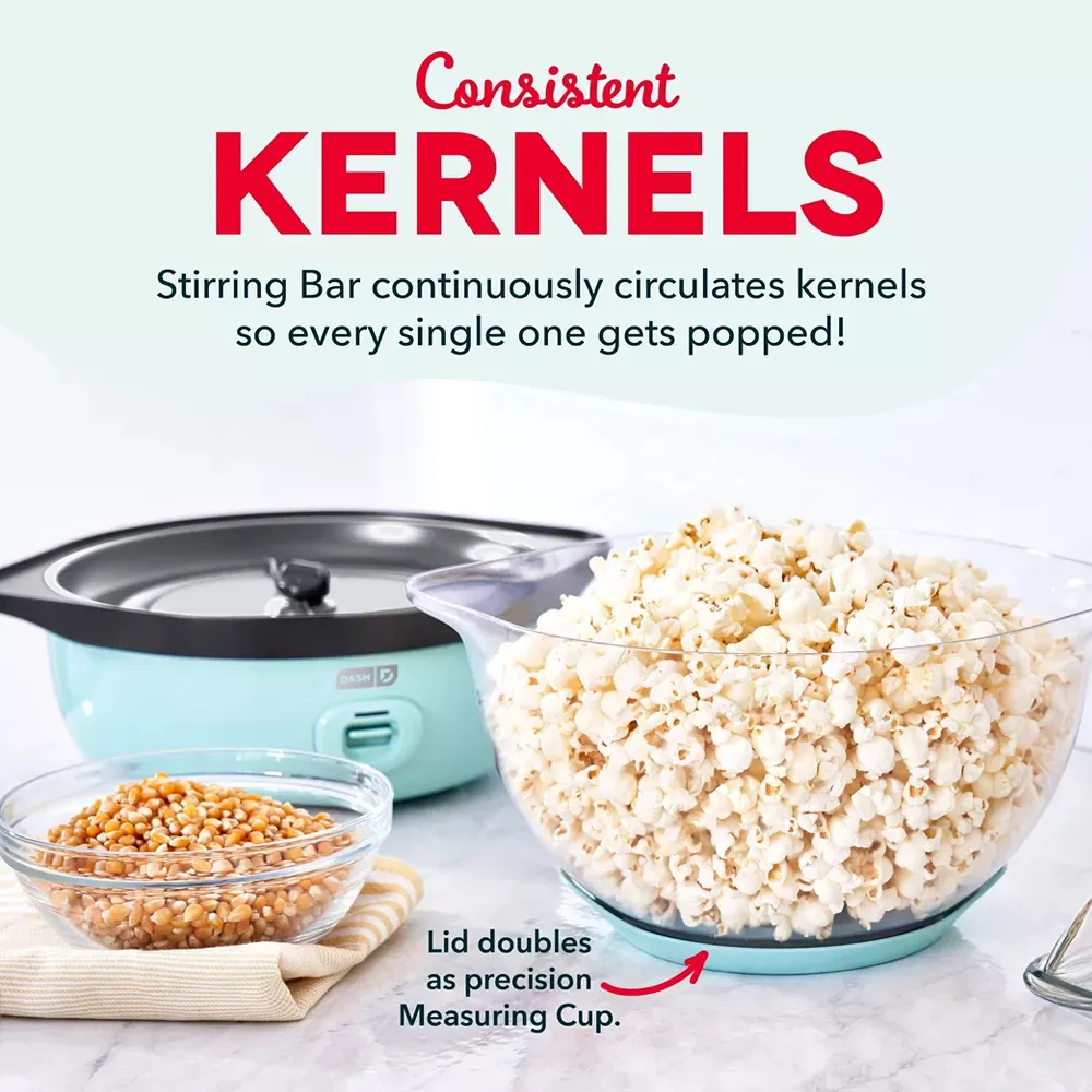 6qt SmartStore Stirring Popcorn Maker - Aqua - Image 4