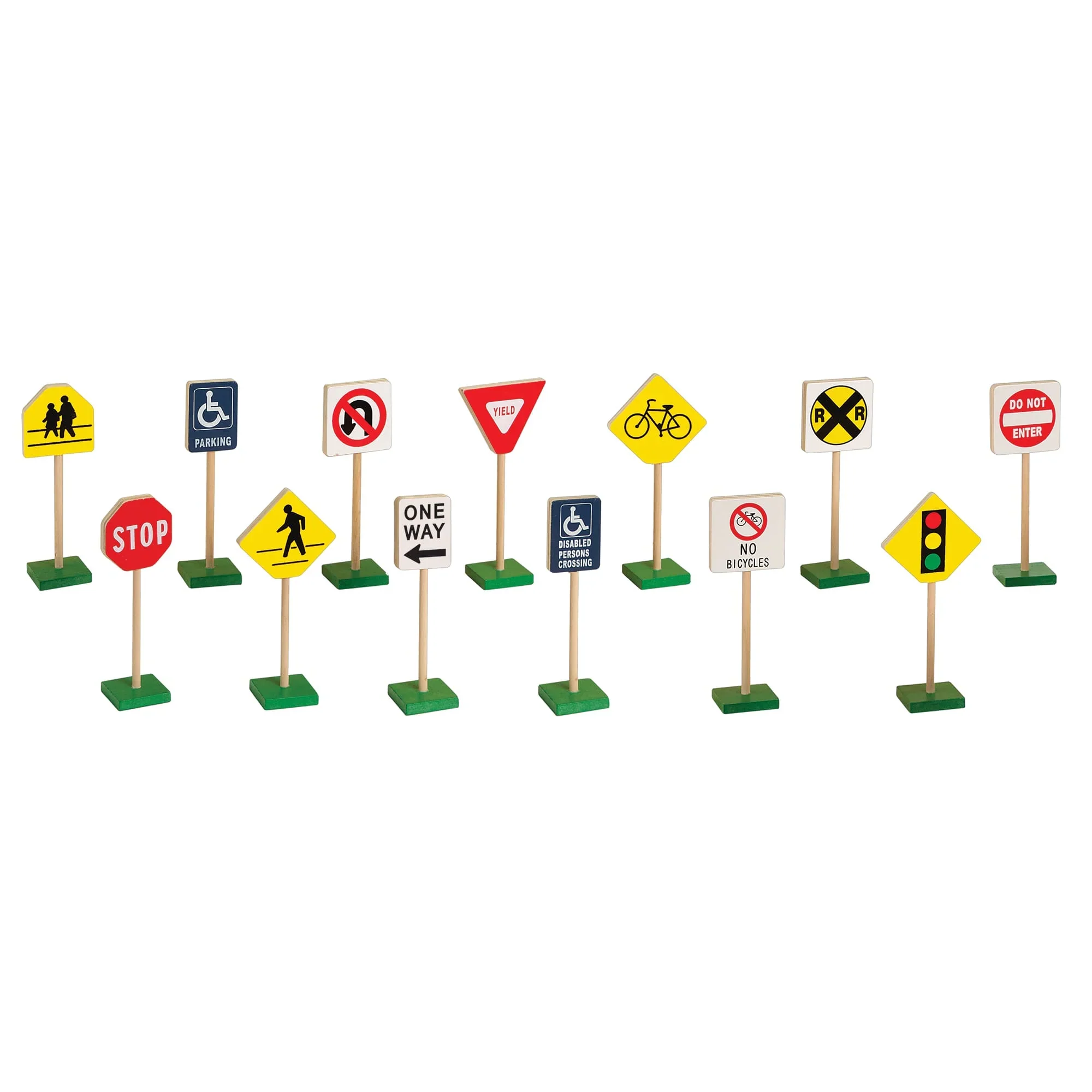 7" Block Play Traffic Signs - Image 3