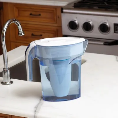 7 Cup Water Filtration Pitcher with Ready-Pour - Image 2