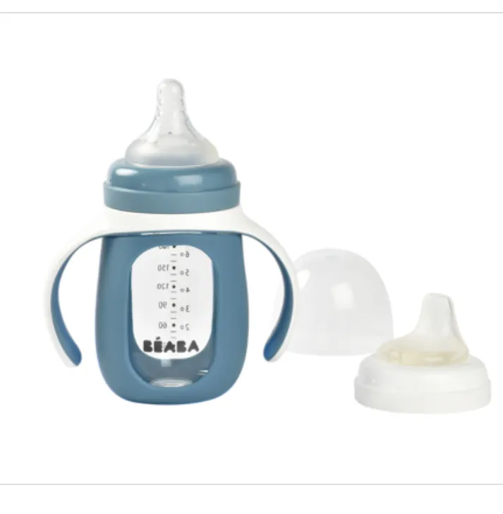 7 Oz. 2-in-1 Glass Training Cup - Rain