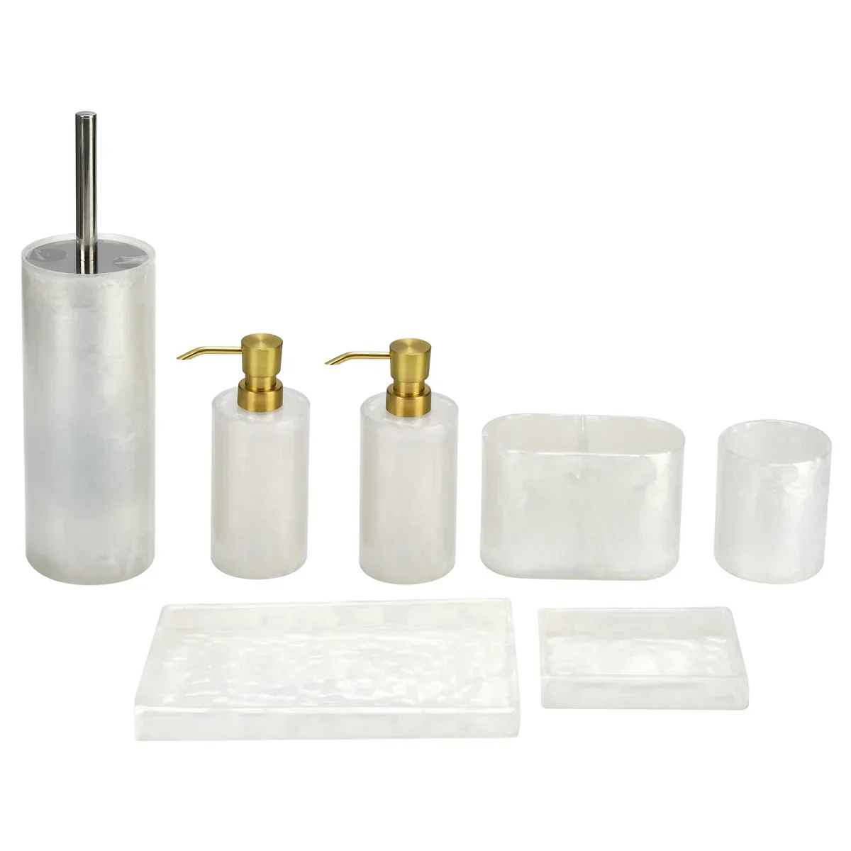 7-Piece Resin Bathroom Accessories Set - Image 28