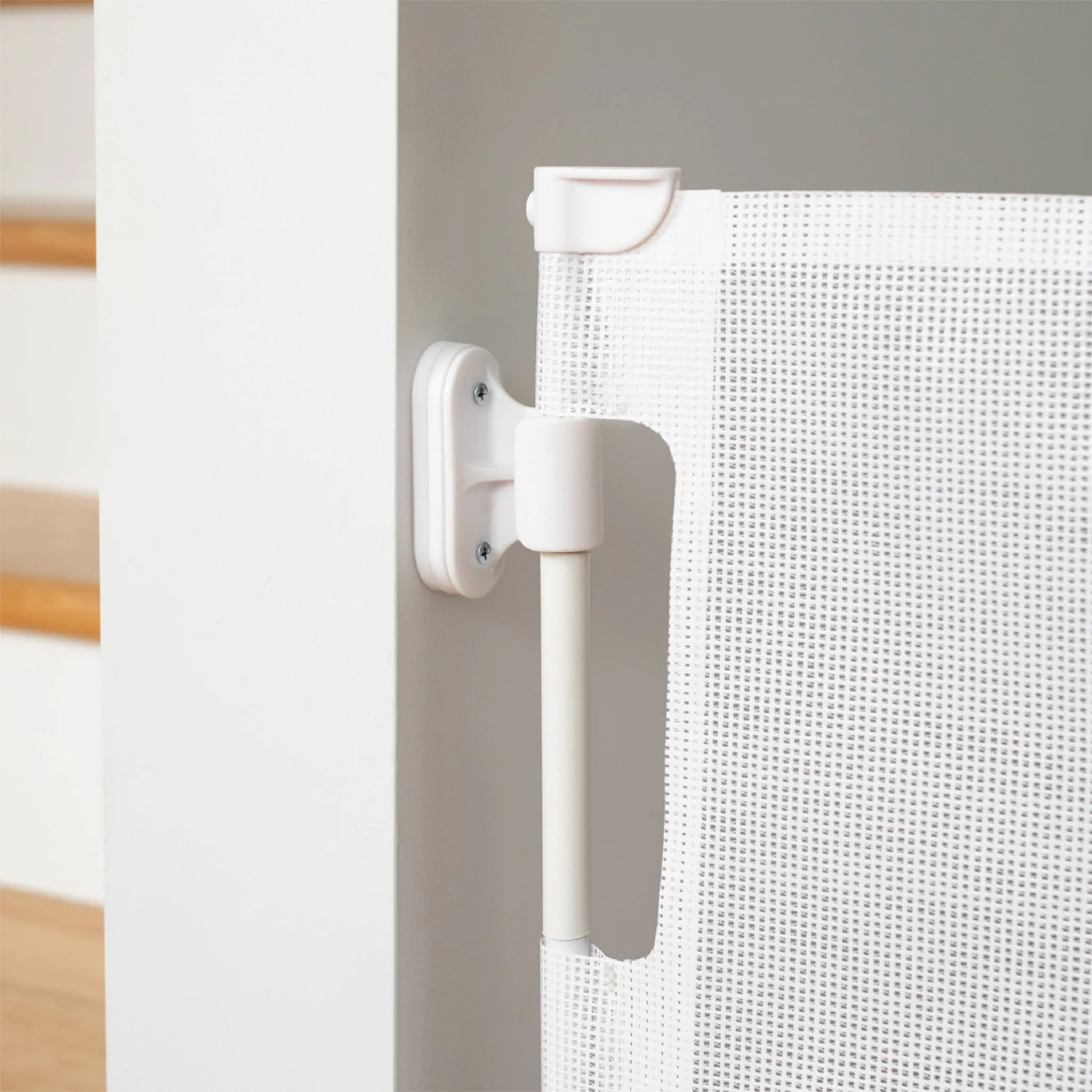 71" Wide x 41" Tall Retractable Baby Gate - 3122 - White - Image 5