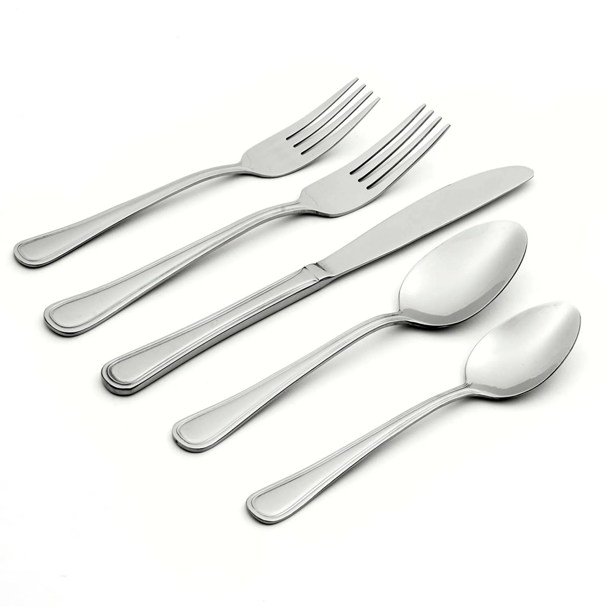 74pc Stainless Steel Hollis Flatware Set - Image 2