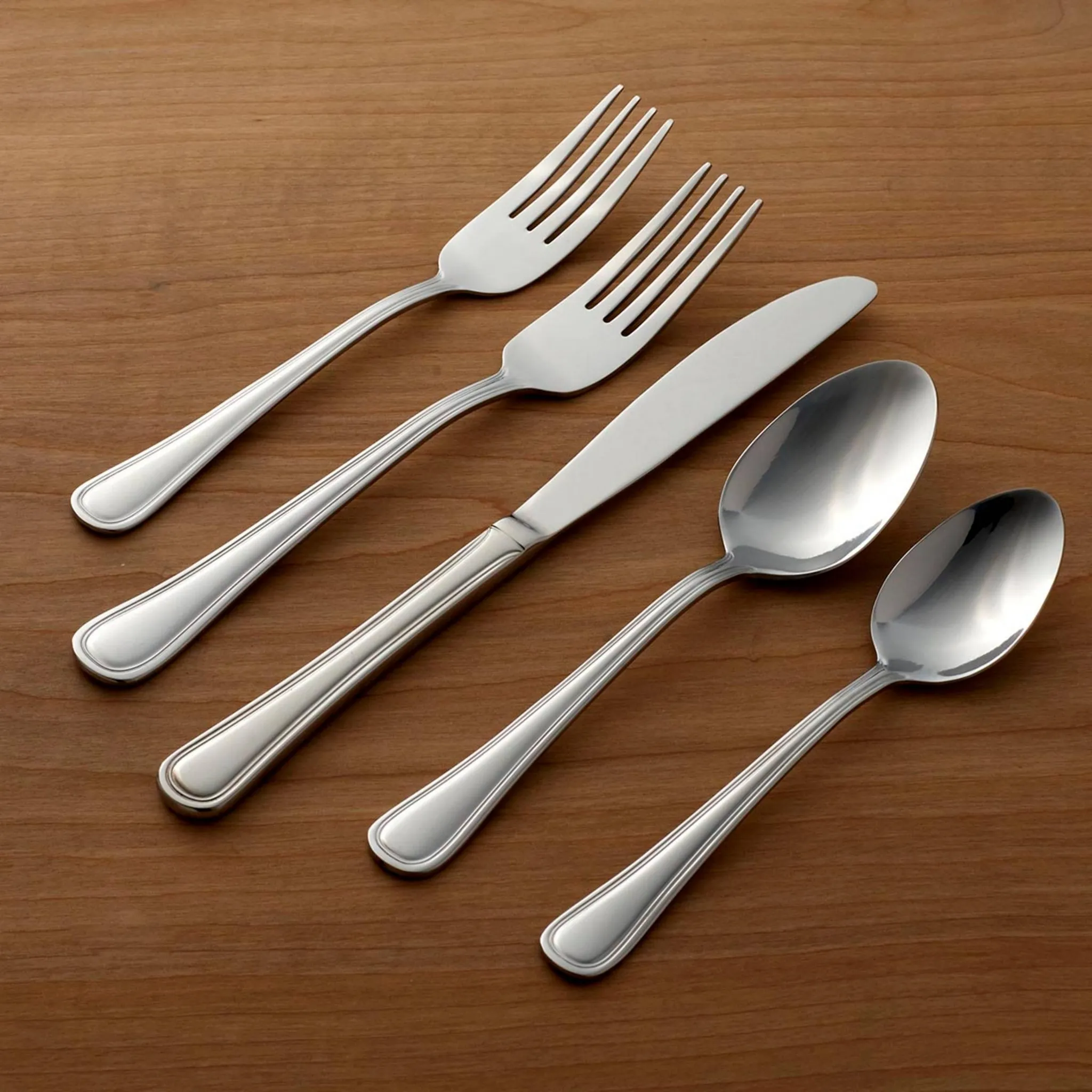 74pc Stainless Steel Hollis Flatware Set - Image 3