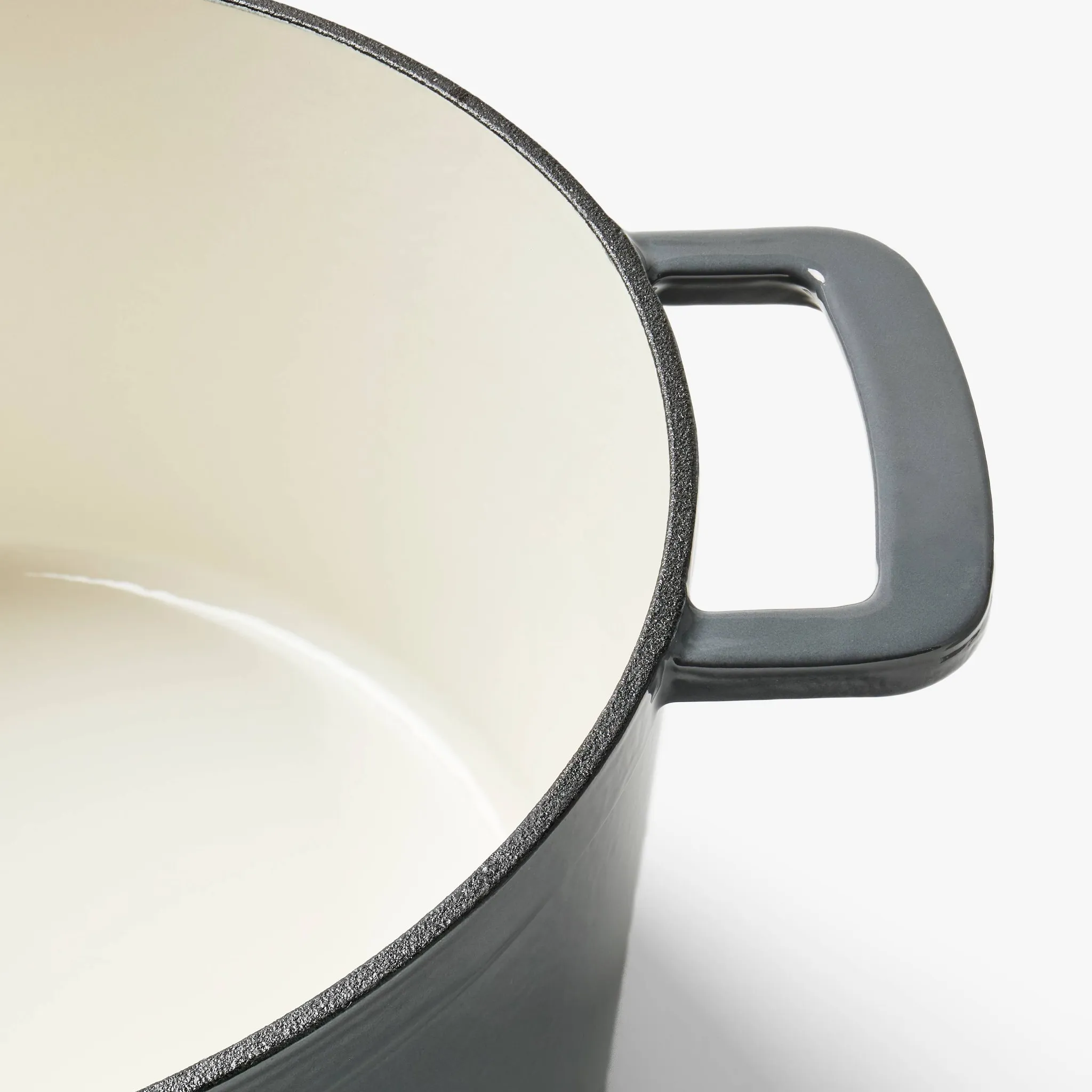 7.5qt Enamel Dutch Oven - Dark Gray - Image 5